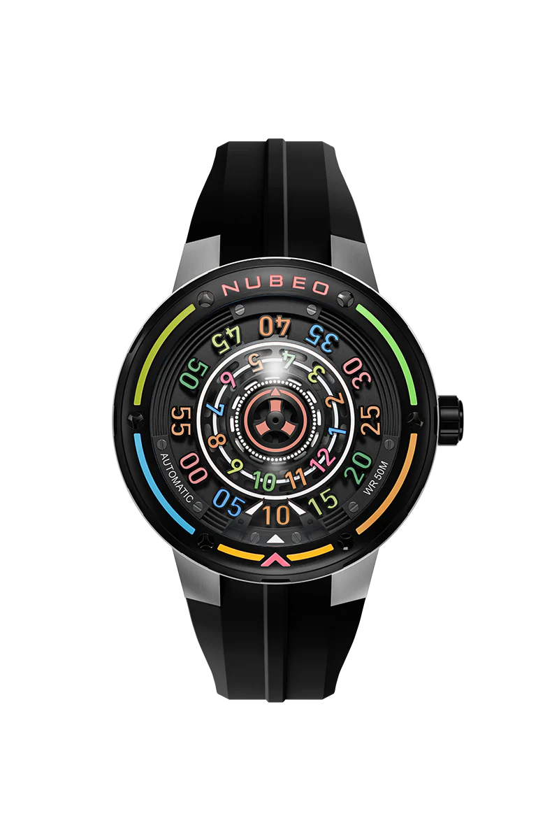 Nubeo Men's 50mm Orbiter Automatic Limited Edition Silicone Strap Watch - Image 3