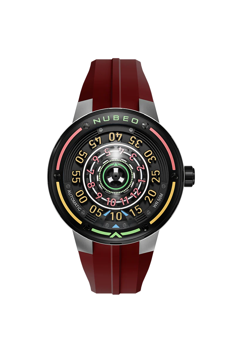 Nubeo Men's 50mm Orbiter Automatic Limited Edition Silicone Strap Watch - Image 4