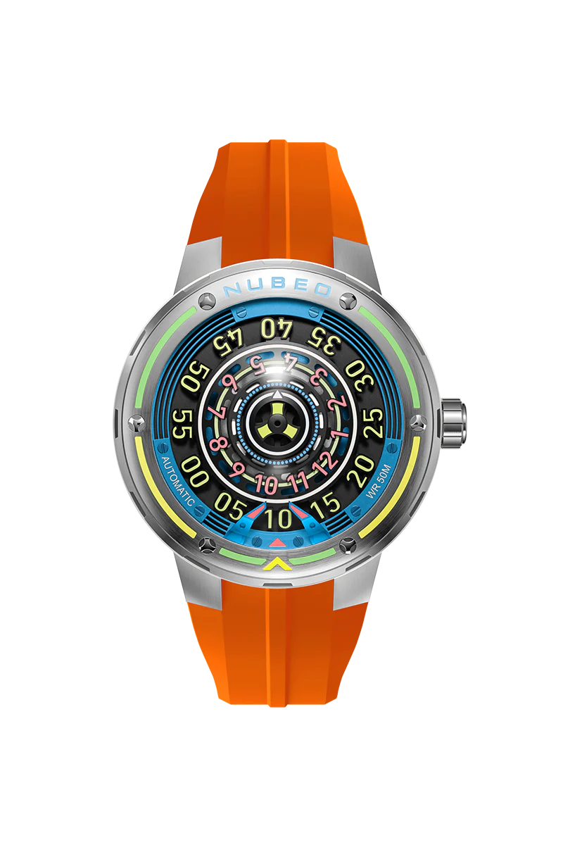 Nubeo Men's 50mm Orbiter Automatic Limited Edition Silicone Strap Watch - Image 6