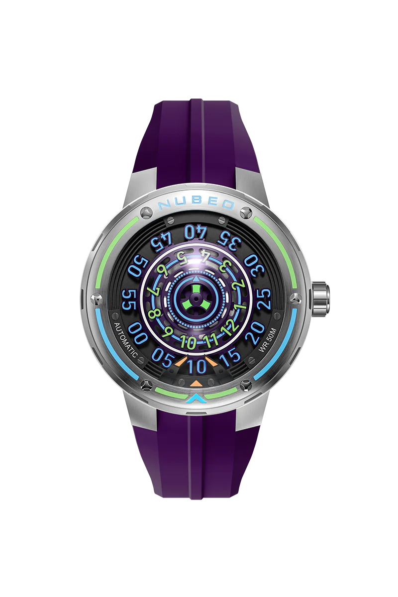 Nubeo Men's 50mm Orbiter Automatic Limited Edition Silicone Strap Watch - Image 7