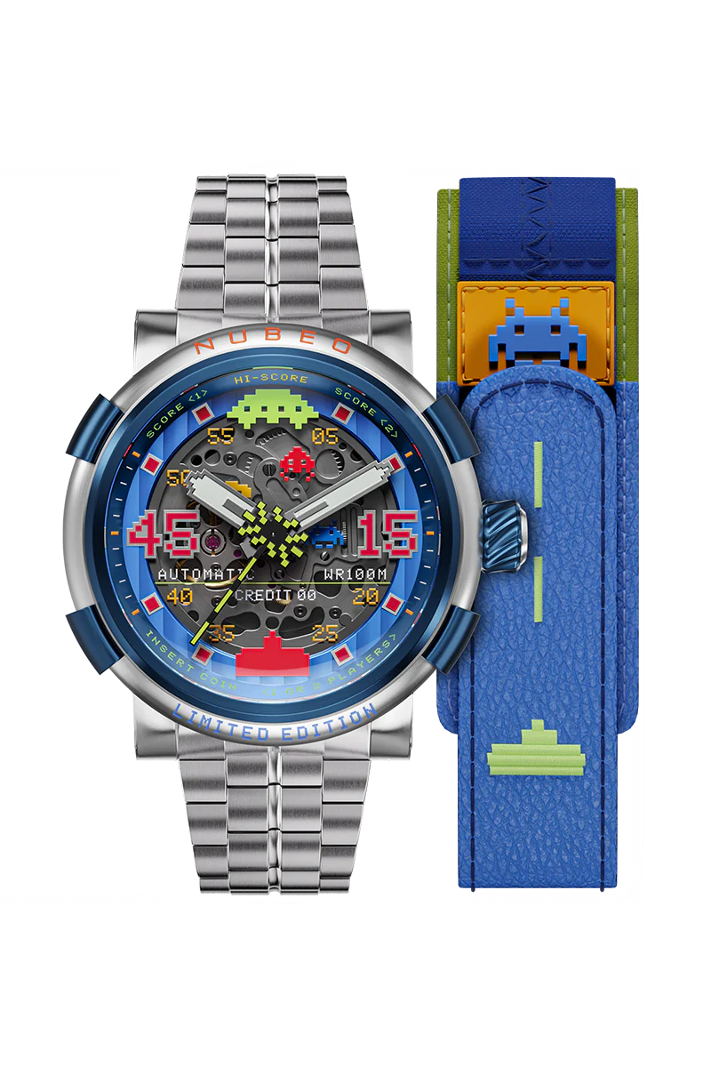 Nubeo Men's 50mm Orion Automatic Space Invaders Lmt Ed Interchangeable Bracelet Watch - Image 3