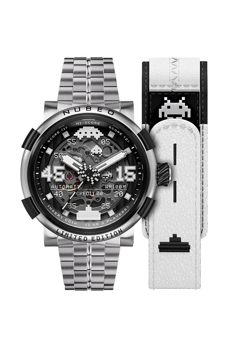 Nubeo Men's 50mm Orion Automatic Space Invaders Lmt Ed Interchangeable Bracelet Watch - Image 5
