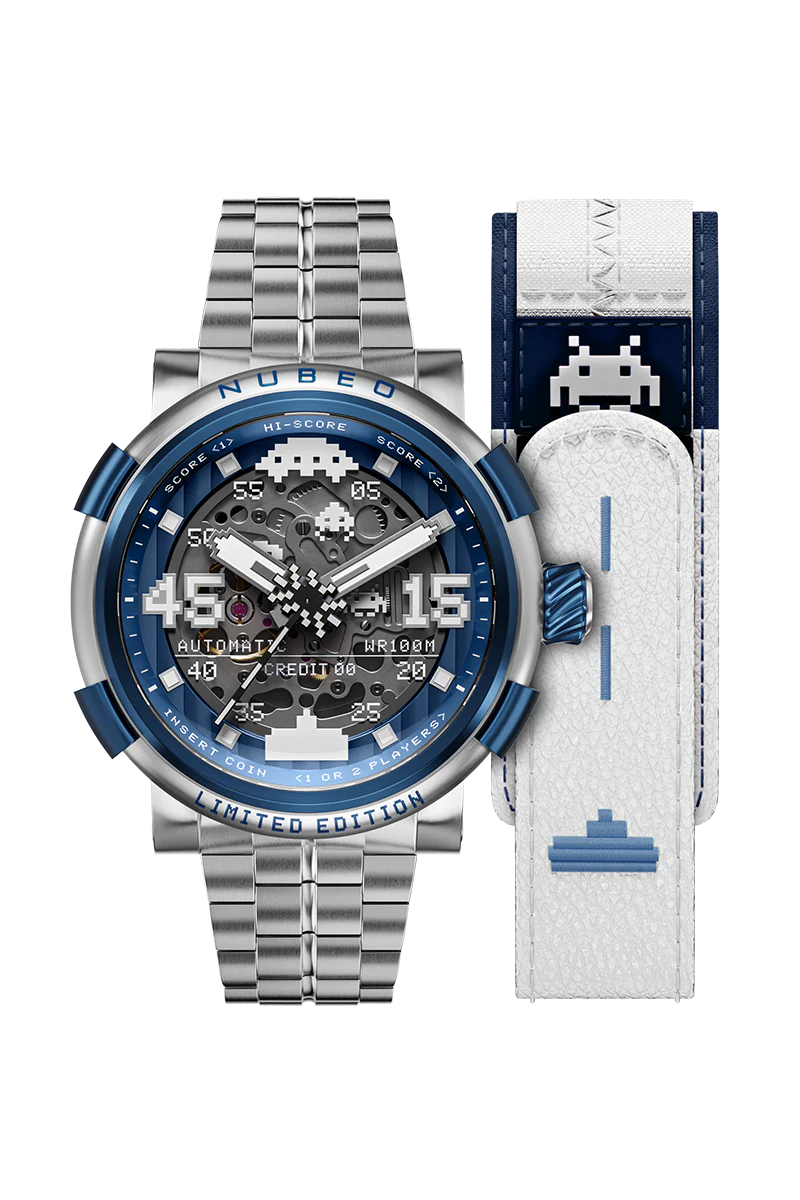 Nubeo Men's 50mm Orion Automatic Space Invaders Lmt Ed Interchangeable Bracelet Watch - Image 6
