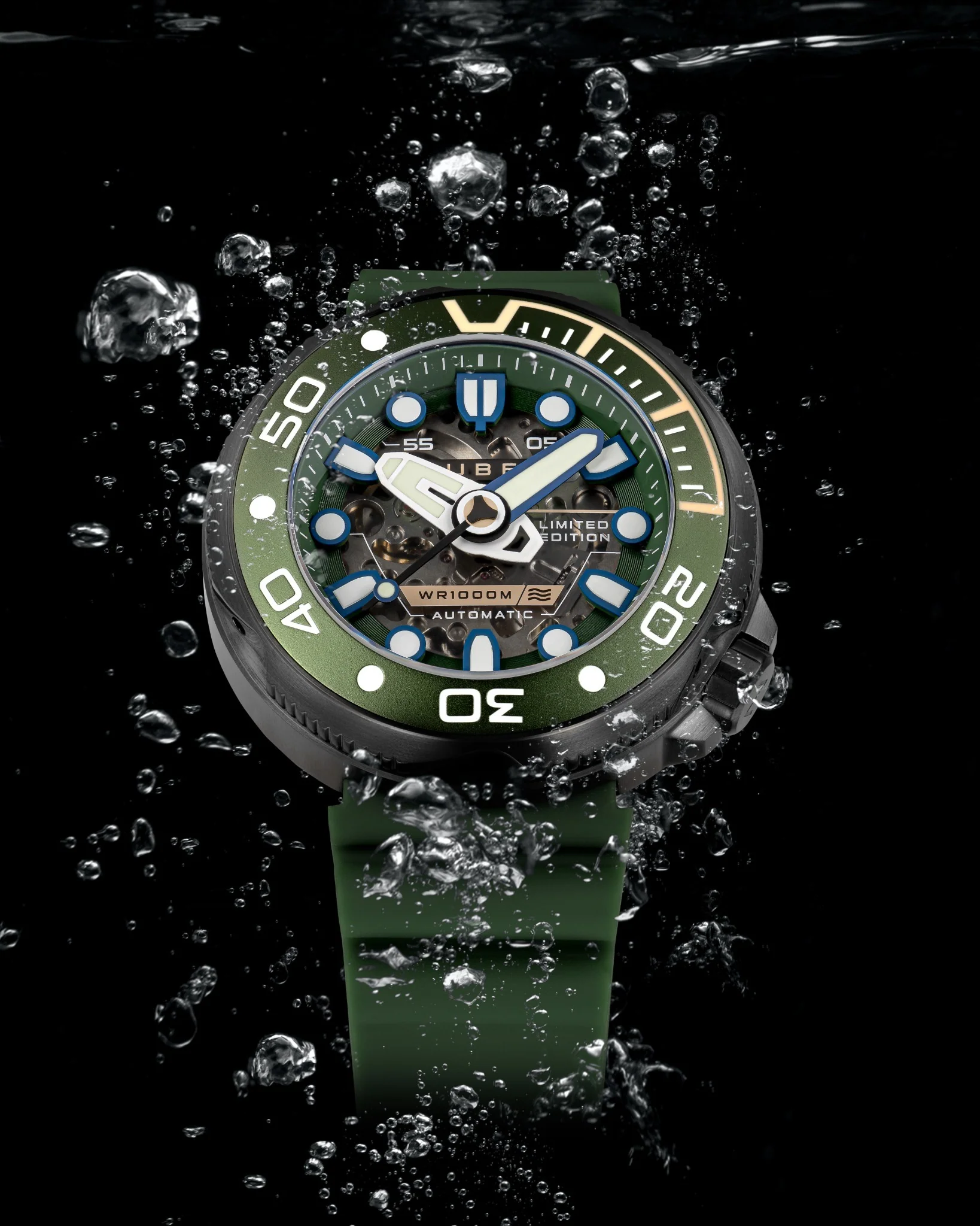 Nubeo Men's 50mm Ventana Automatic Limited Edition Skeletonized Strap Watch - Image 11