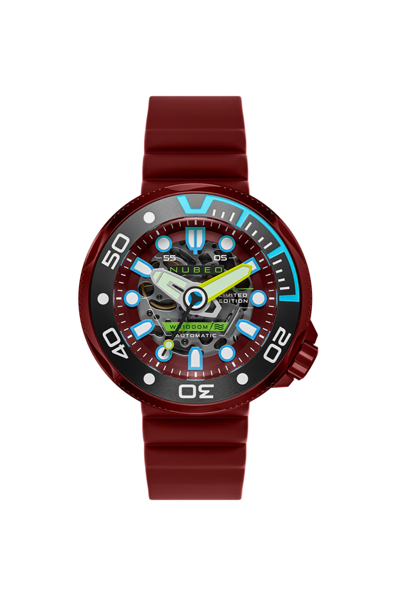 Nubeo Men's 50mm Ventana Automatic Limited Edition Skeletonized Strap Watch - Image 3