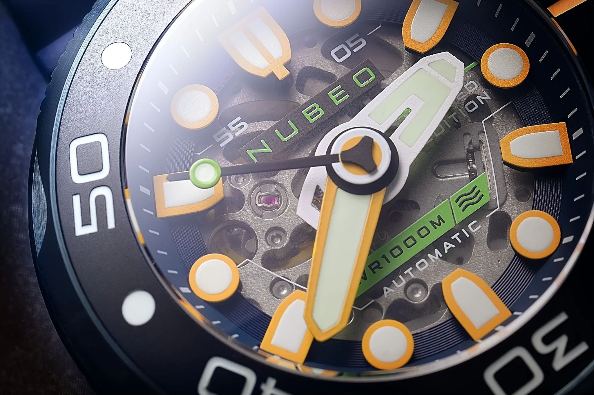 Nubeo Men's 50mm Ventana Automatic Limited Edition Skeletonized Strap Watch - Image 9