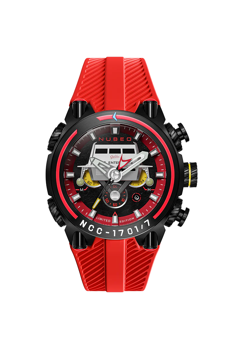 Nubeo Men's 52mm Deimos Star Trek Galileo Limited Edition Strap Watch - Image 4