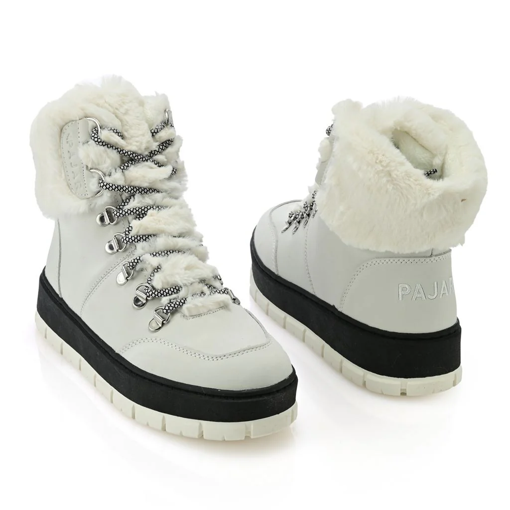 Pajar Canada Women's "Chalet" Faux Fur Trimmed Leather Boots - Image 3