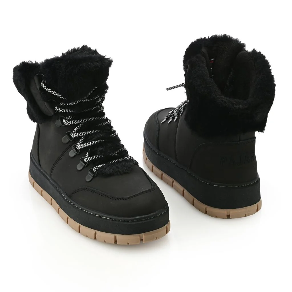 Pajar Canada Women's "Chalet" Faux Fur Trimmed Leather Boots - Image 4