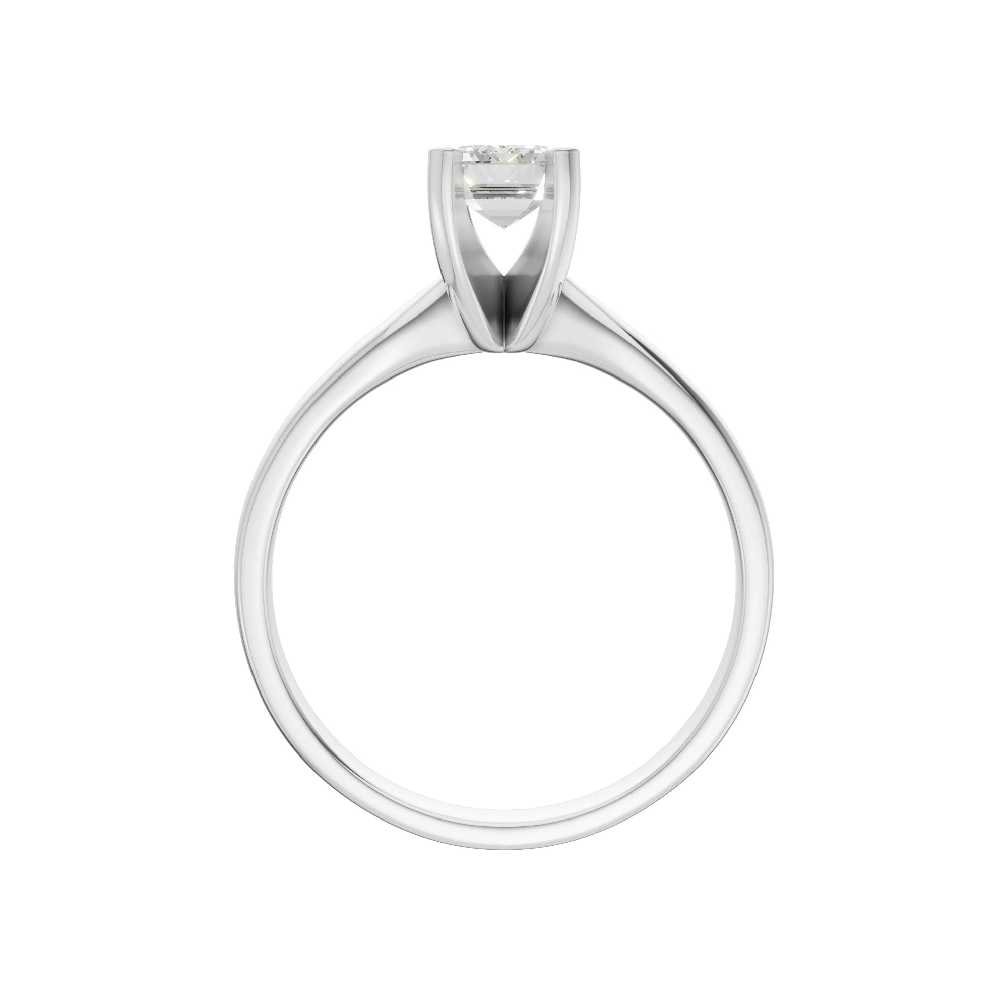 Peace Jewelers 14K Gold Emerald-Cut Lab-Grown Diamond Solitaire Ring - Image 7