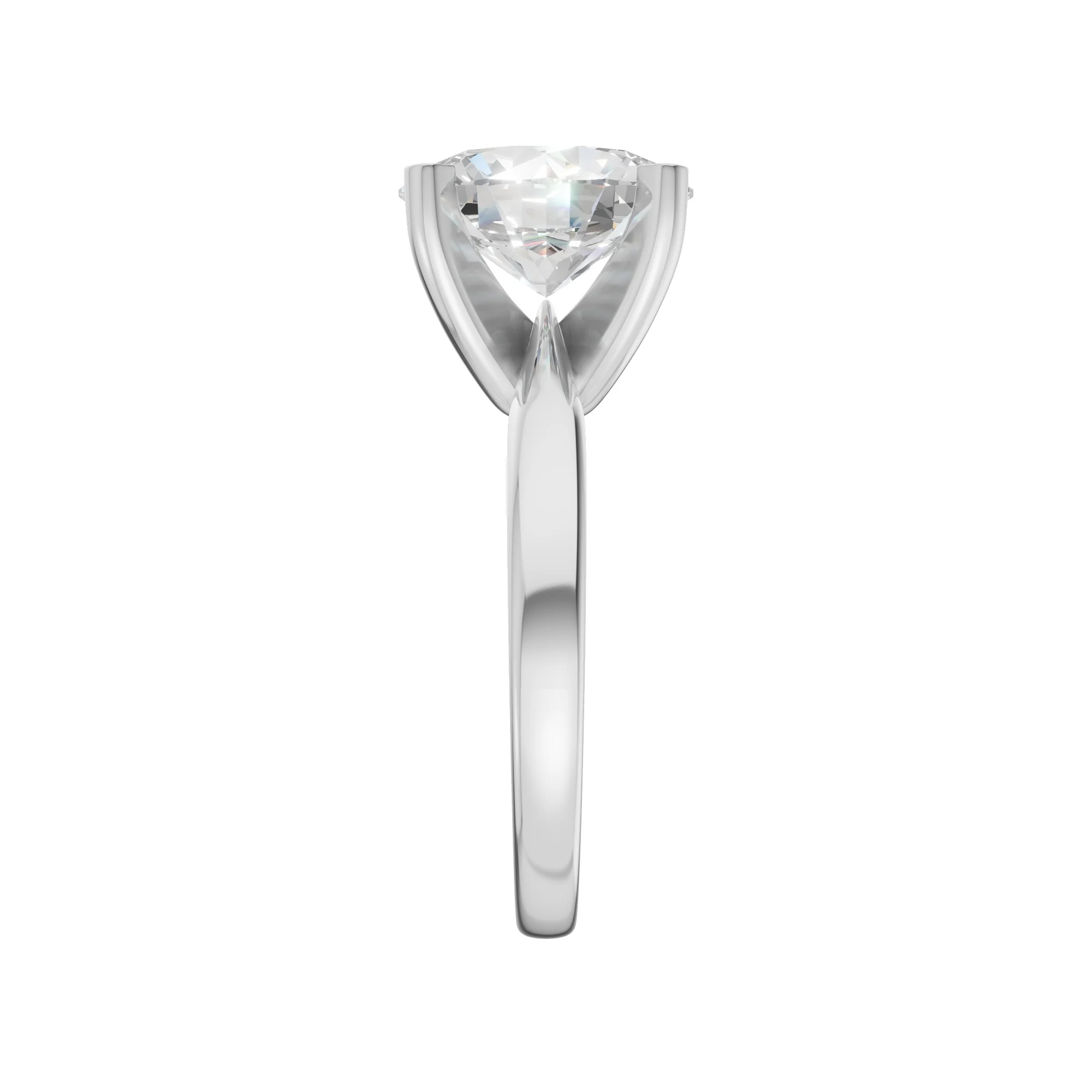 Peace Jewelers 14K Gold Oval Lab-Grown Diamond Solitaire Ring - Image 11