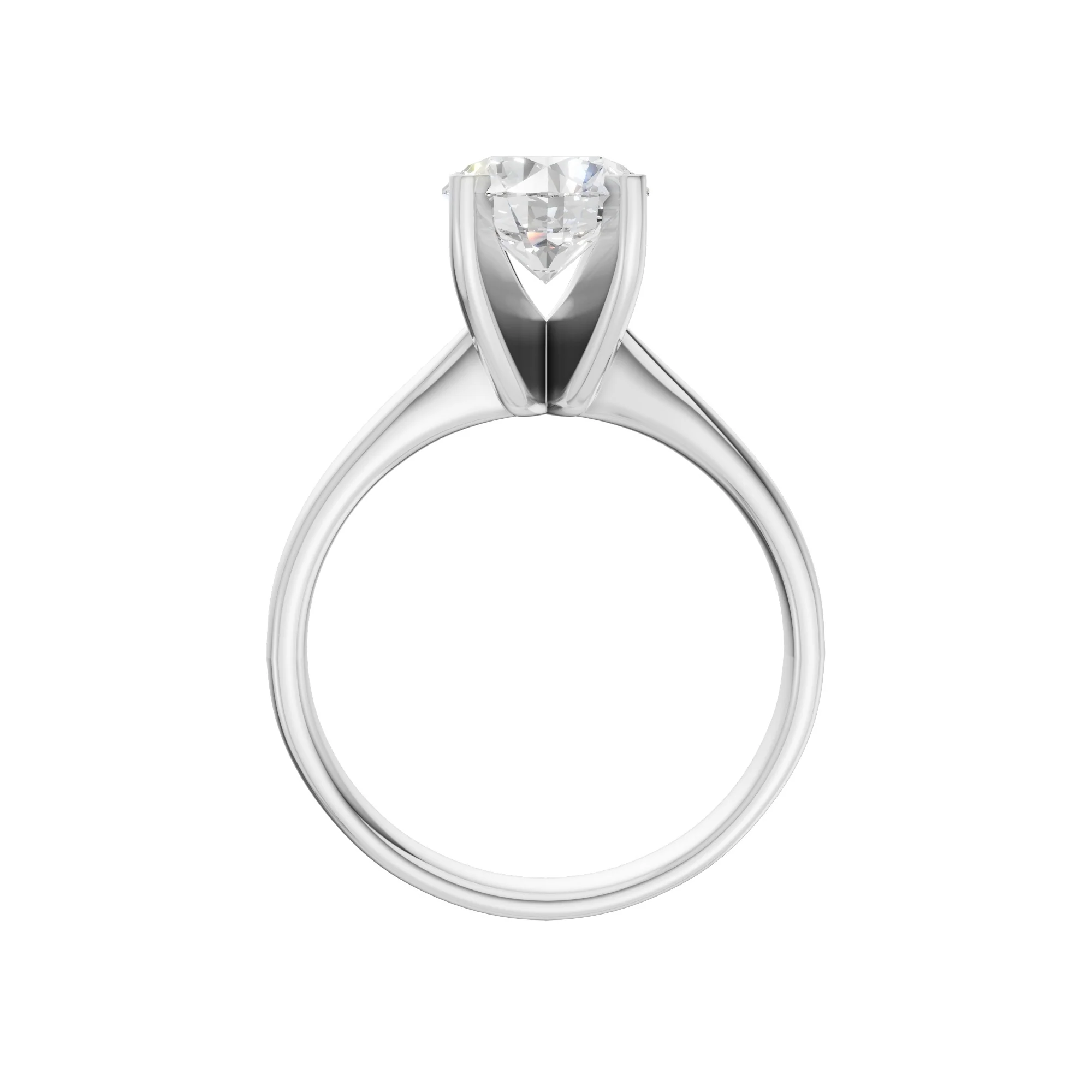 Peace Jewelers 14K Gold Oval Lab-Grown Diamond Solitaire Ring - Image 5