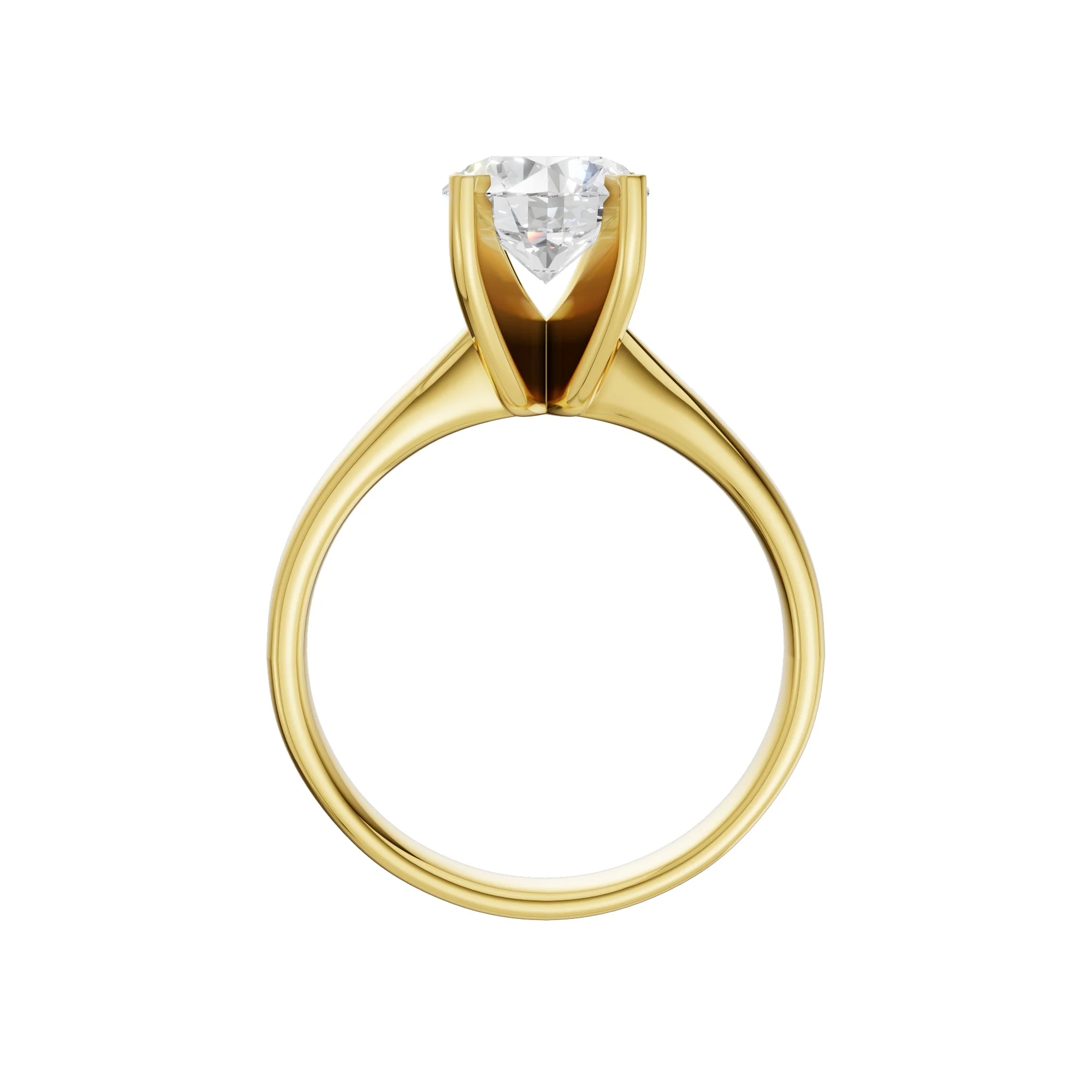 Peace Jewelers 14K Gold Oval Lab-Grown Diamond Solitaire Ring - Image 6