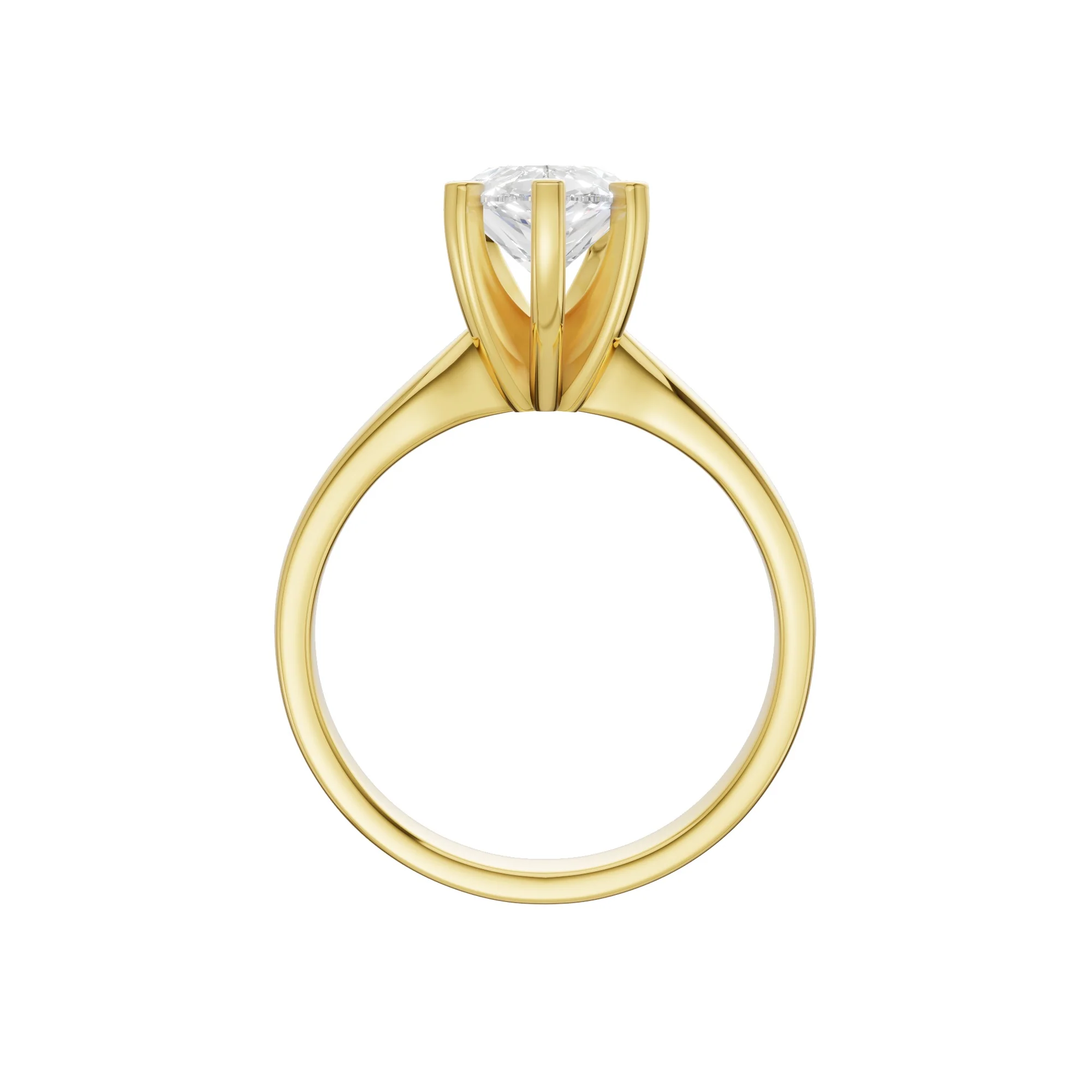 Peace Jewelers 14K Gold Pear Shaped Lab-Grown Diamond Solitaire Ring - Image 5