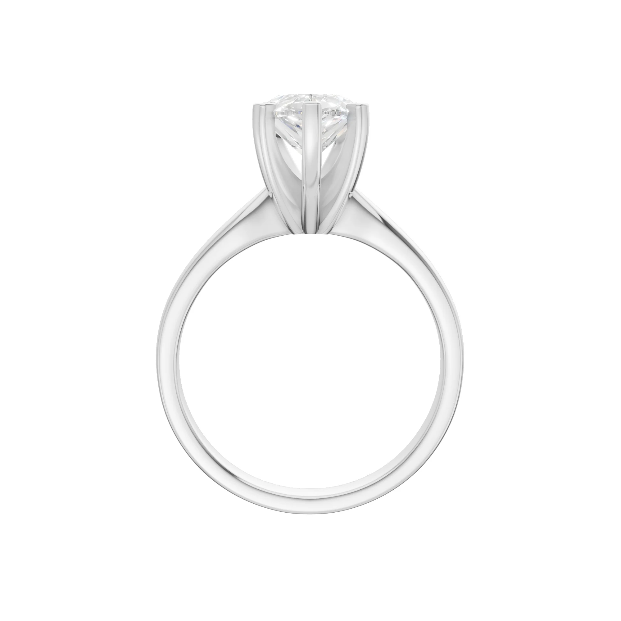 Peace Jewelers 14K Gold Pear Shaped Lab-Grown Diamond Solitaire Ring - Image 6