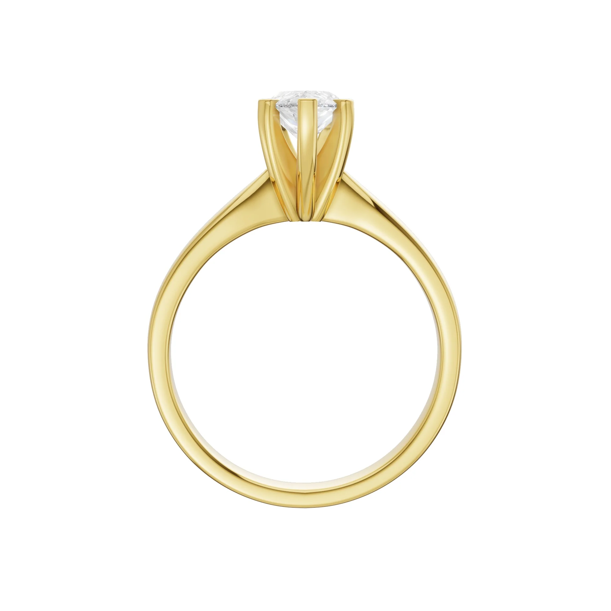 Peace Jewelers 14K Gold Pear Shaped Lab-Grown Diamond Solitaire Ring - Image 7