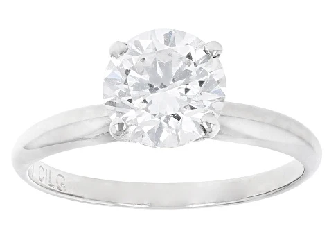 Peace Jewelers Platinum Choice of Carat Lab-Grown Diamond Solitaire Ring - Image 2