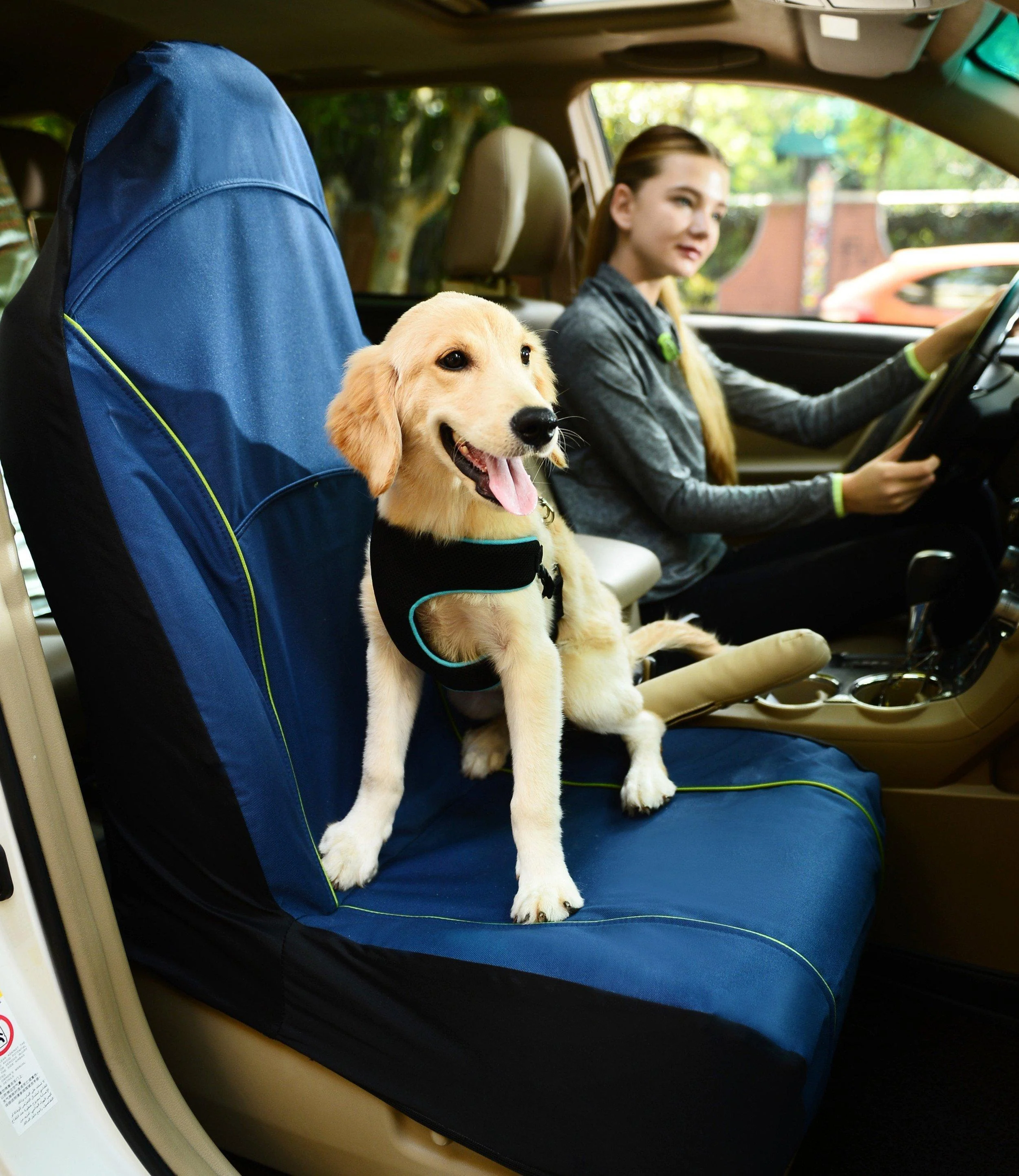 Pet Life ® 'Open Road' Single Seated Safety Pet Carseat Cover Protector - Image 2