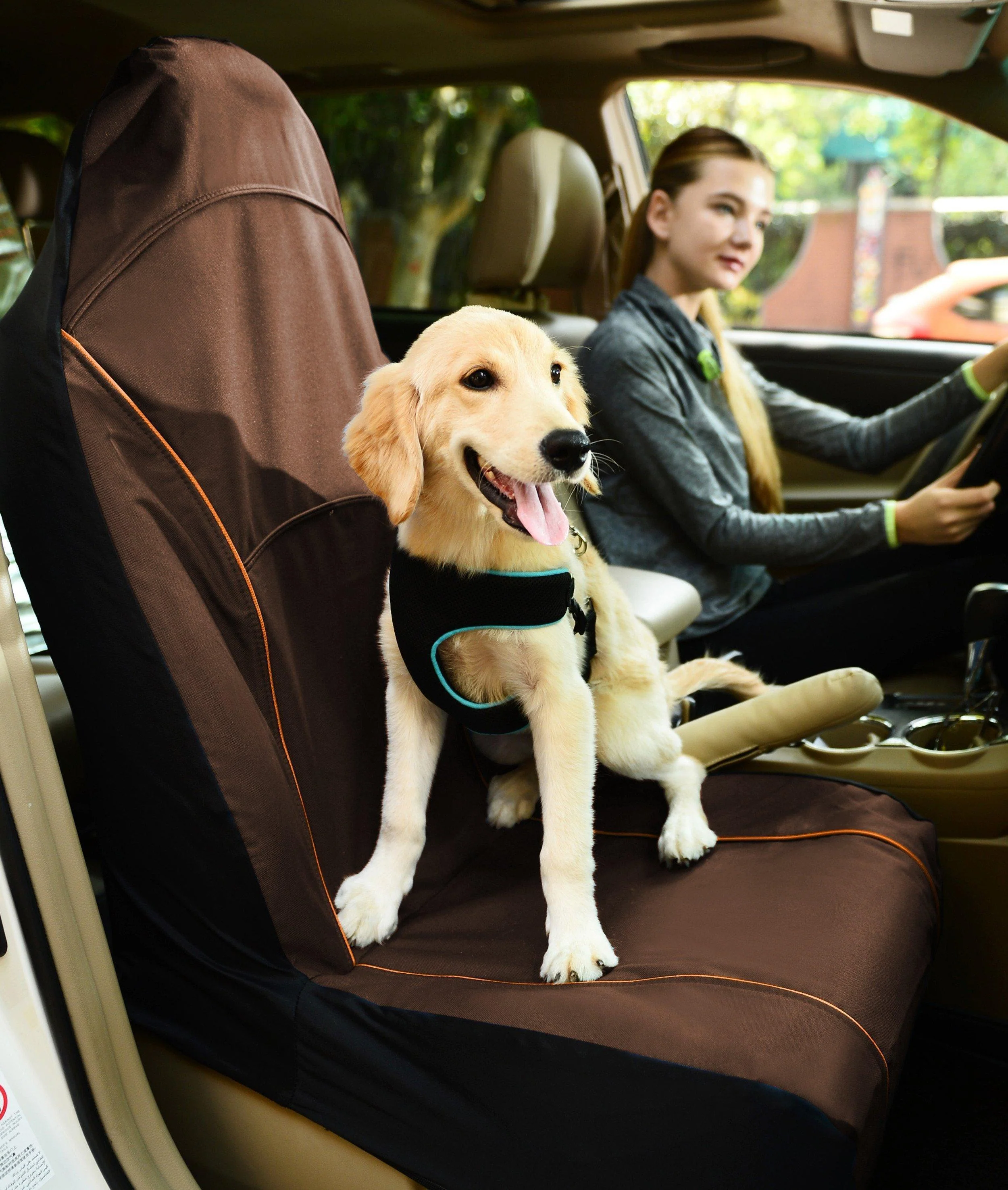 Pet Life ® 'Open Road' Single Seated Safety Pet Carseat Cover Protector - Image 3