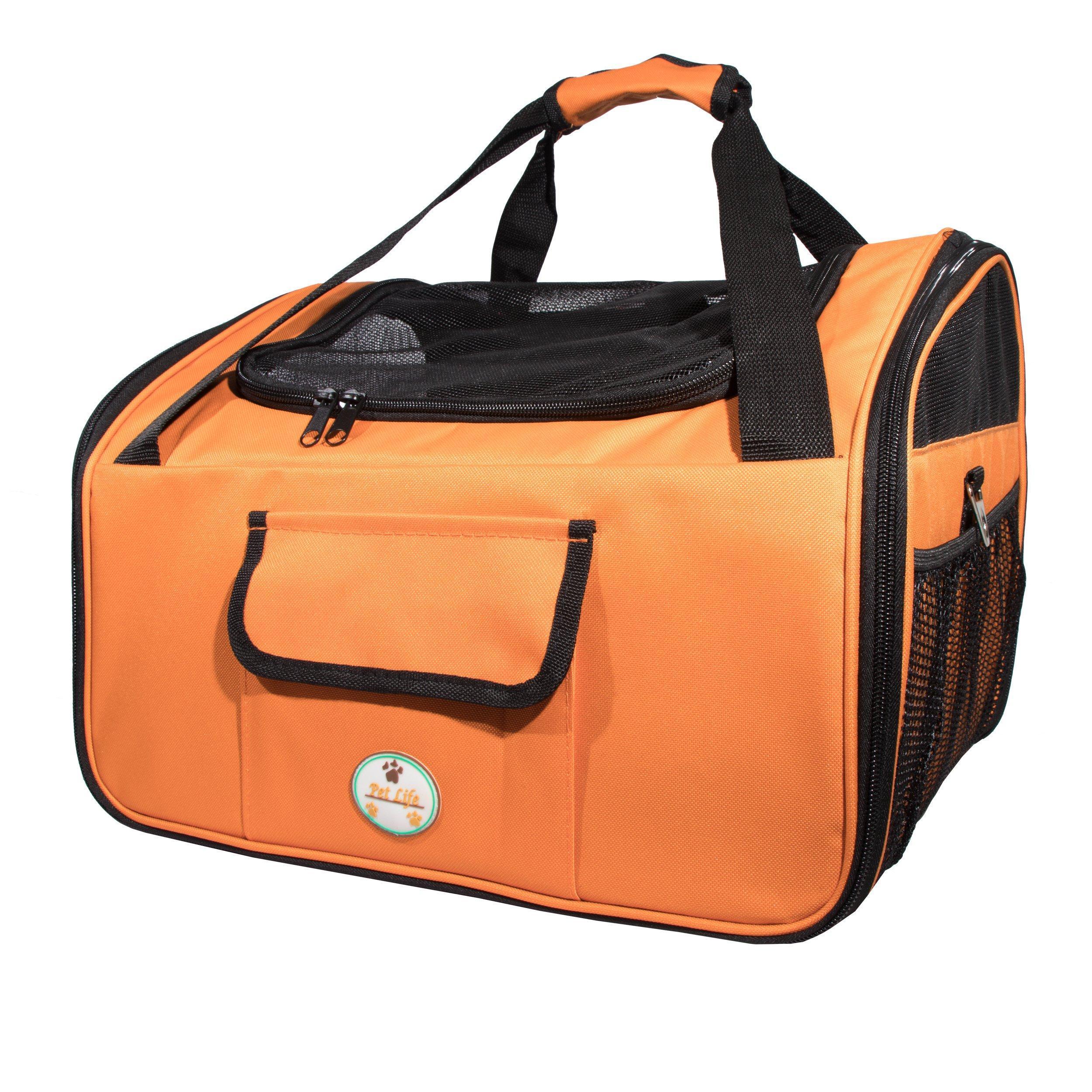 Pet Life ® 'Ultra-Lock' Collapsible Safety Travel Pet Dog Carseat and Carrier - Image 11