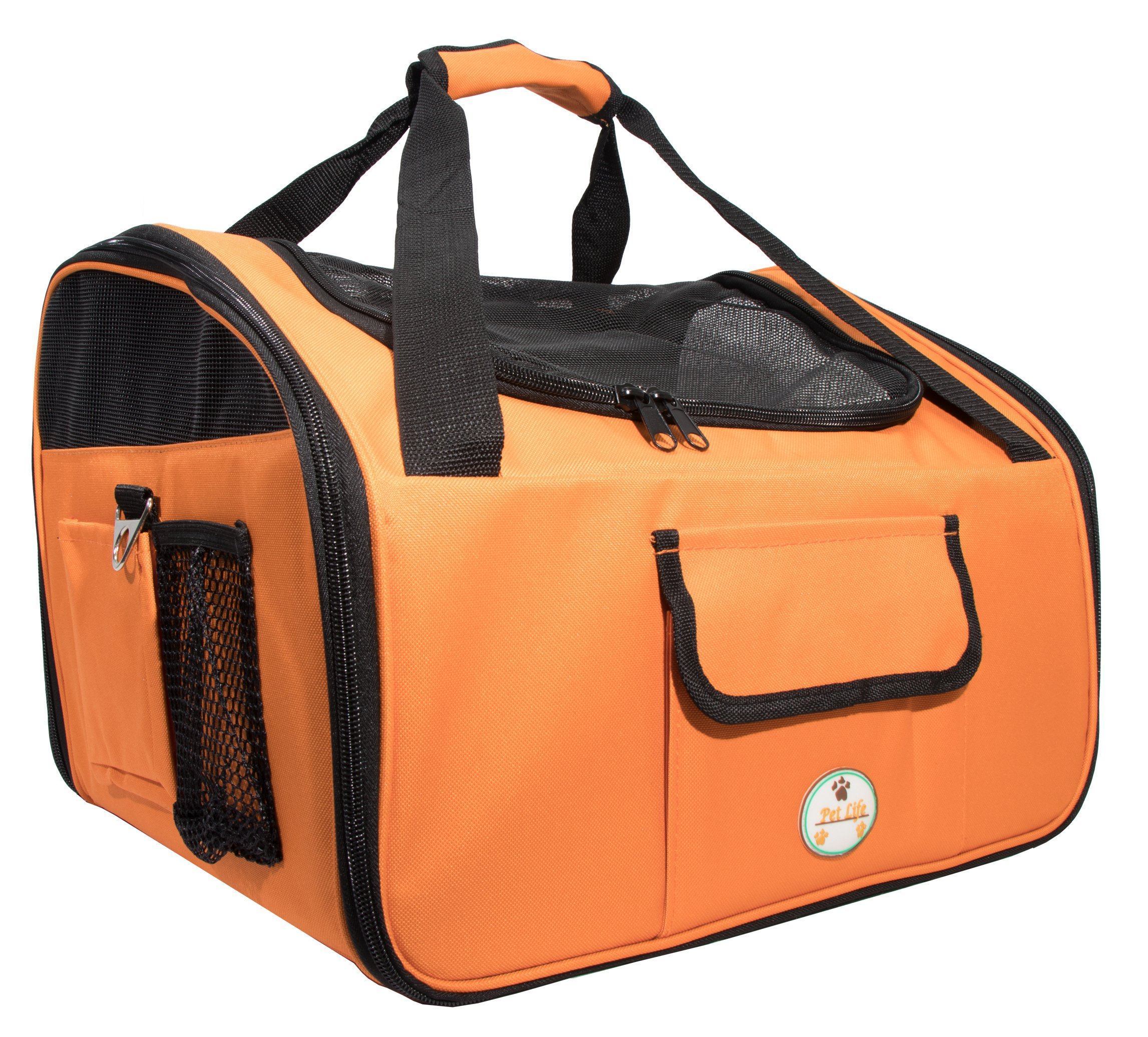 Pet Life ® 'Ultra-Lock' Collapsible Safety Travel Pet Dog Carseat and Carrier - Image 9