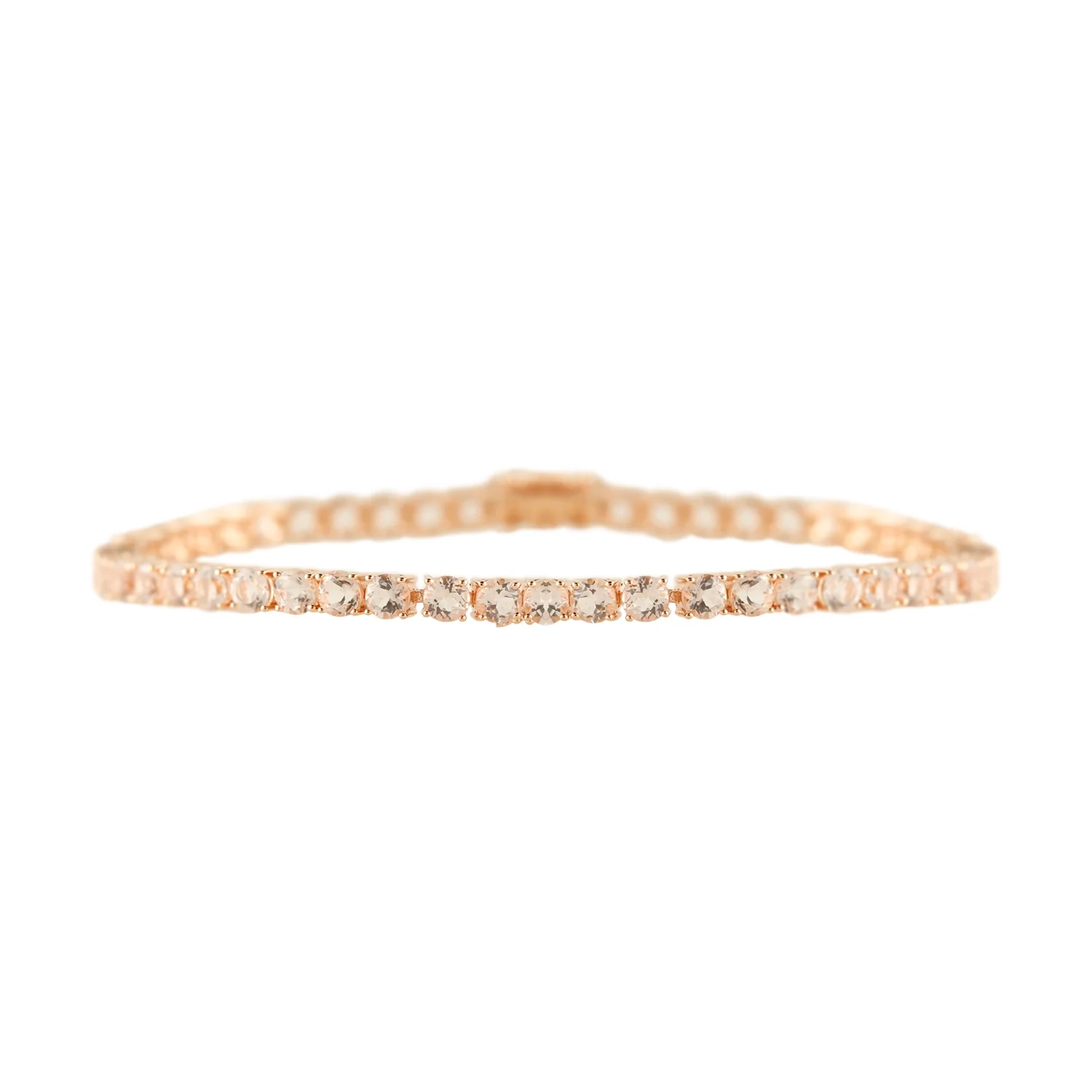 Pinctore Sterling Silver 4mm Round Gemstone Tennis Bracelet - Image 10