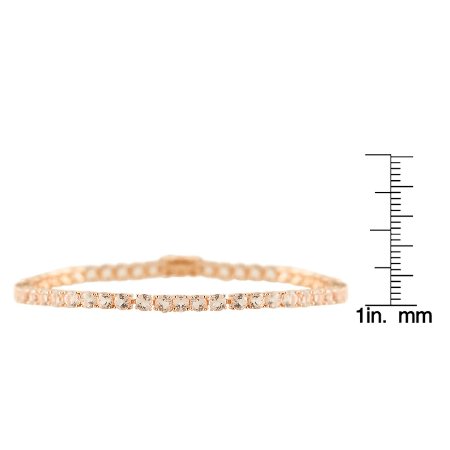 Pinctore Sterling Silver 4mm Round Gemstone Tennis Bracelet - Image 11