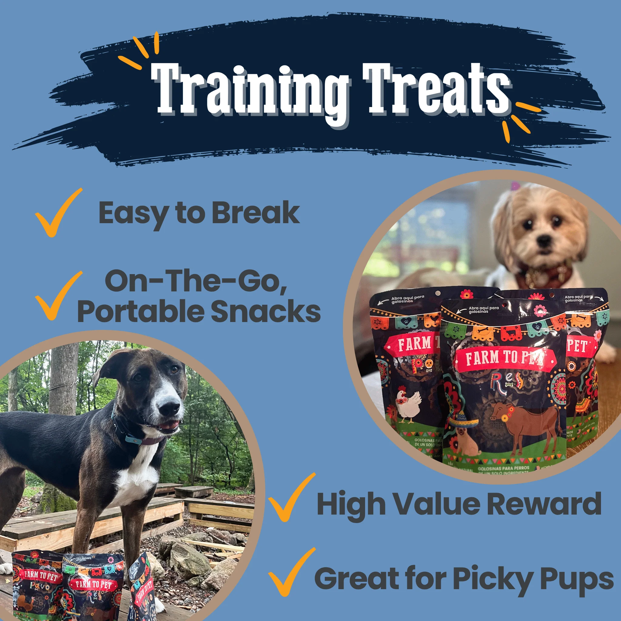 Farm To Table Premios Para Perros Fiesta Dog Treat Variety Bundle - Image 3