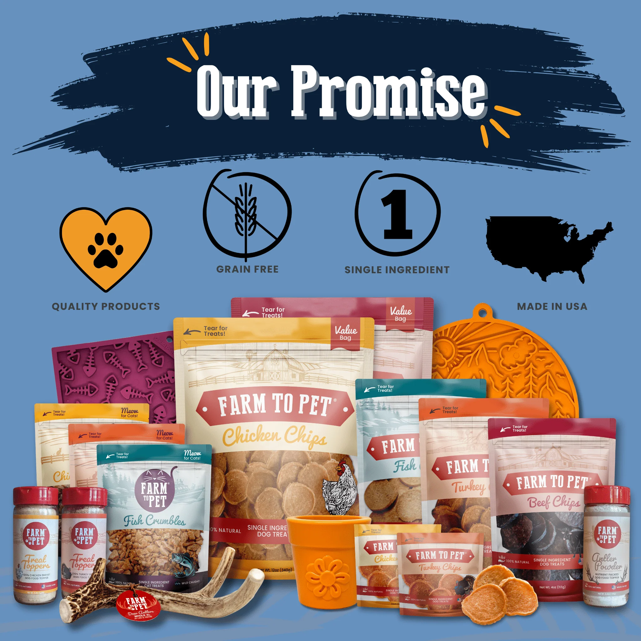Farm To Table Premios Para Perros Fiesta Dog Treat Variety Bundle - Image 5