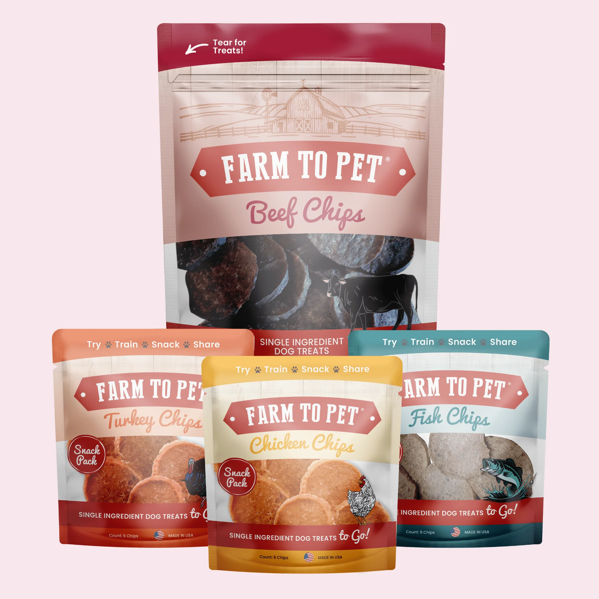 Farm To Pet Puppy Packs 'n Snacks Dog Treat Starter Pack - Image 2