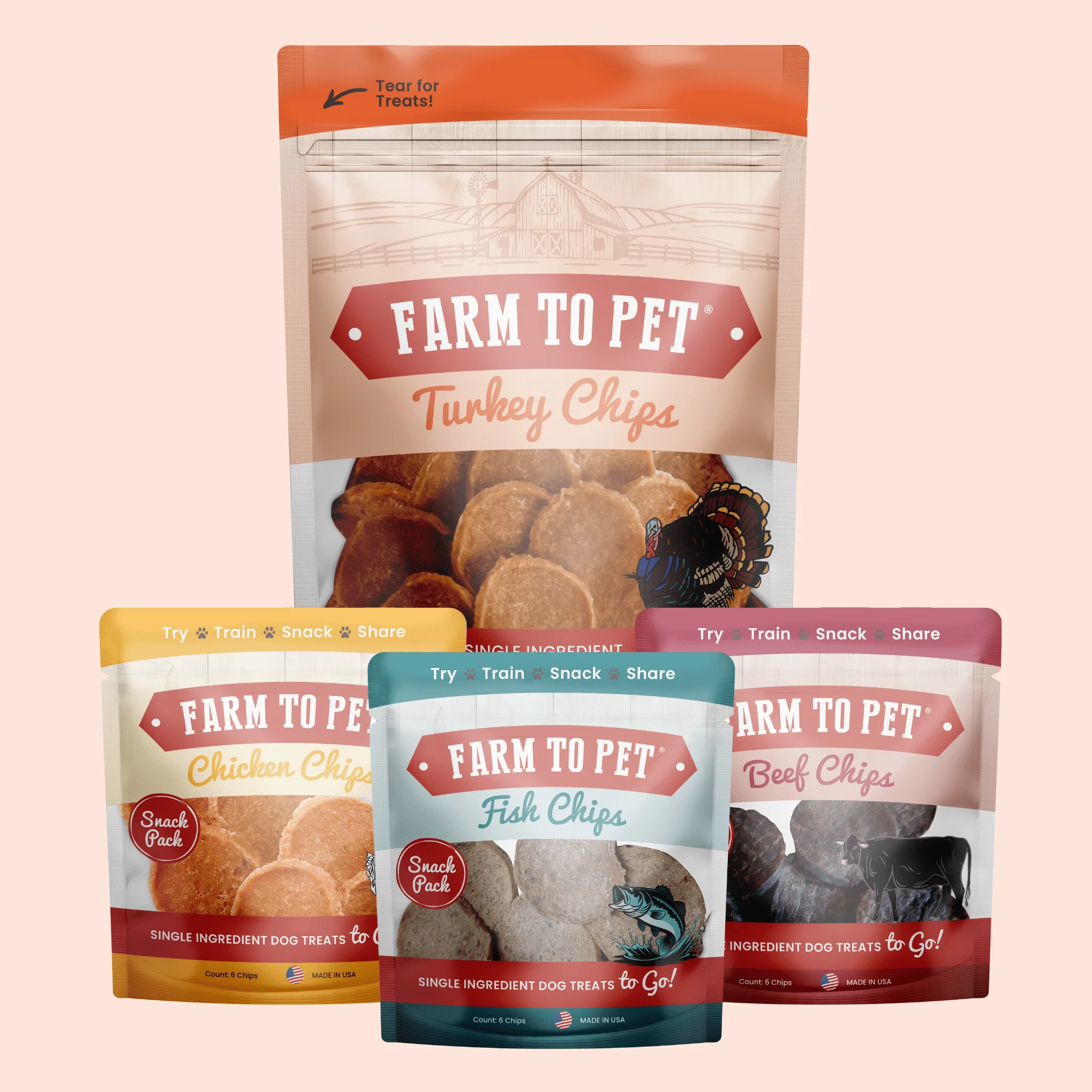 Farm To Pet Puppy Packs 'n Snacks Dog Treat Starter Pack - Image 3
