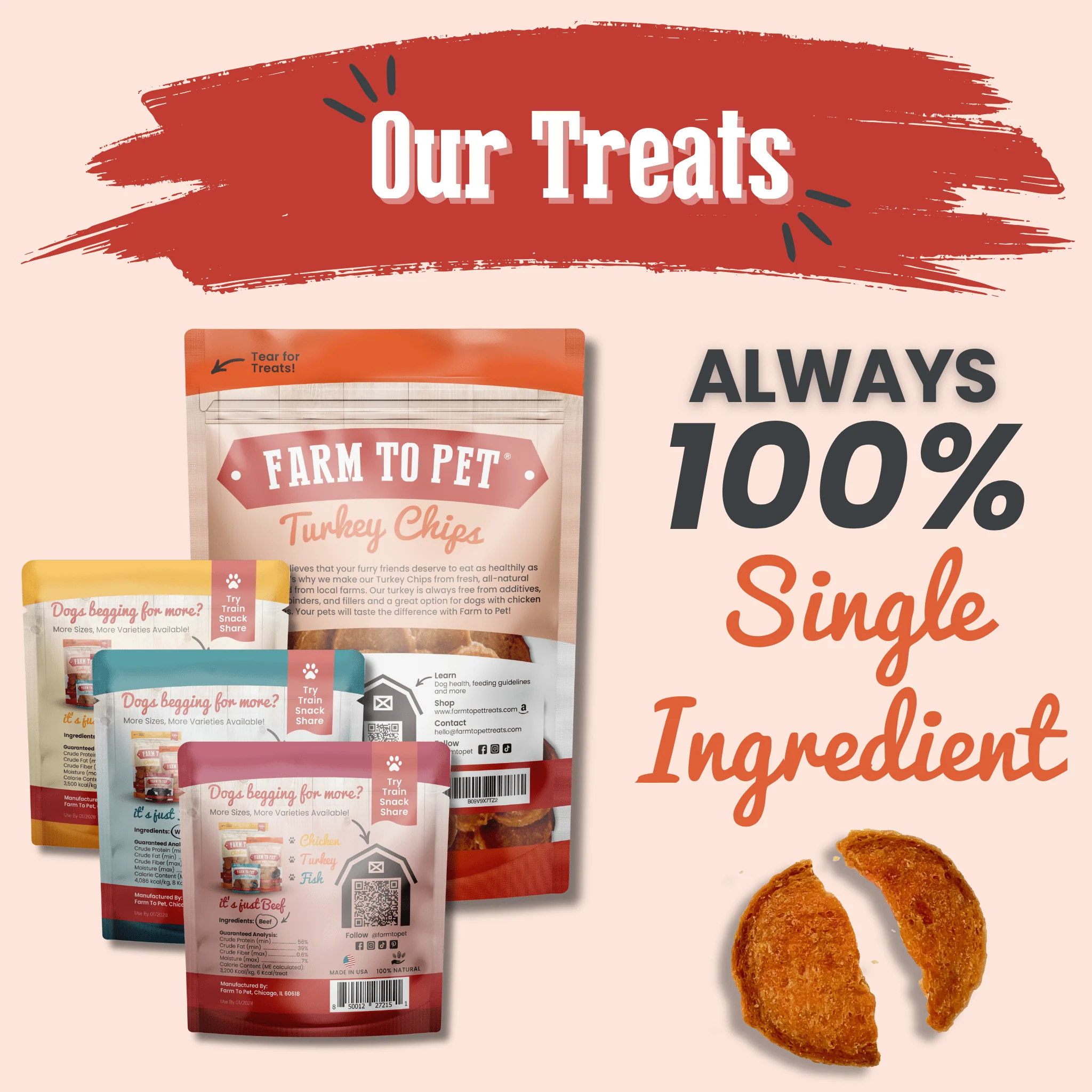 Farm To Pet Puppy Packs 'n Snacks Dog Treat Starter Pack - Image 7