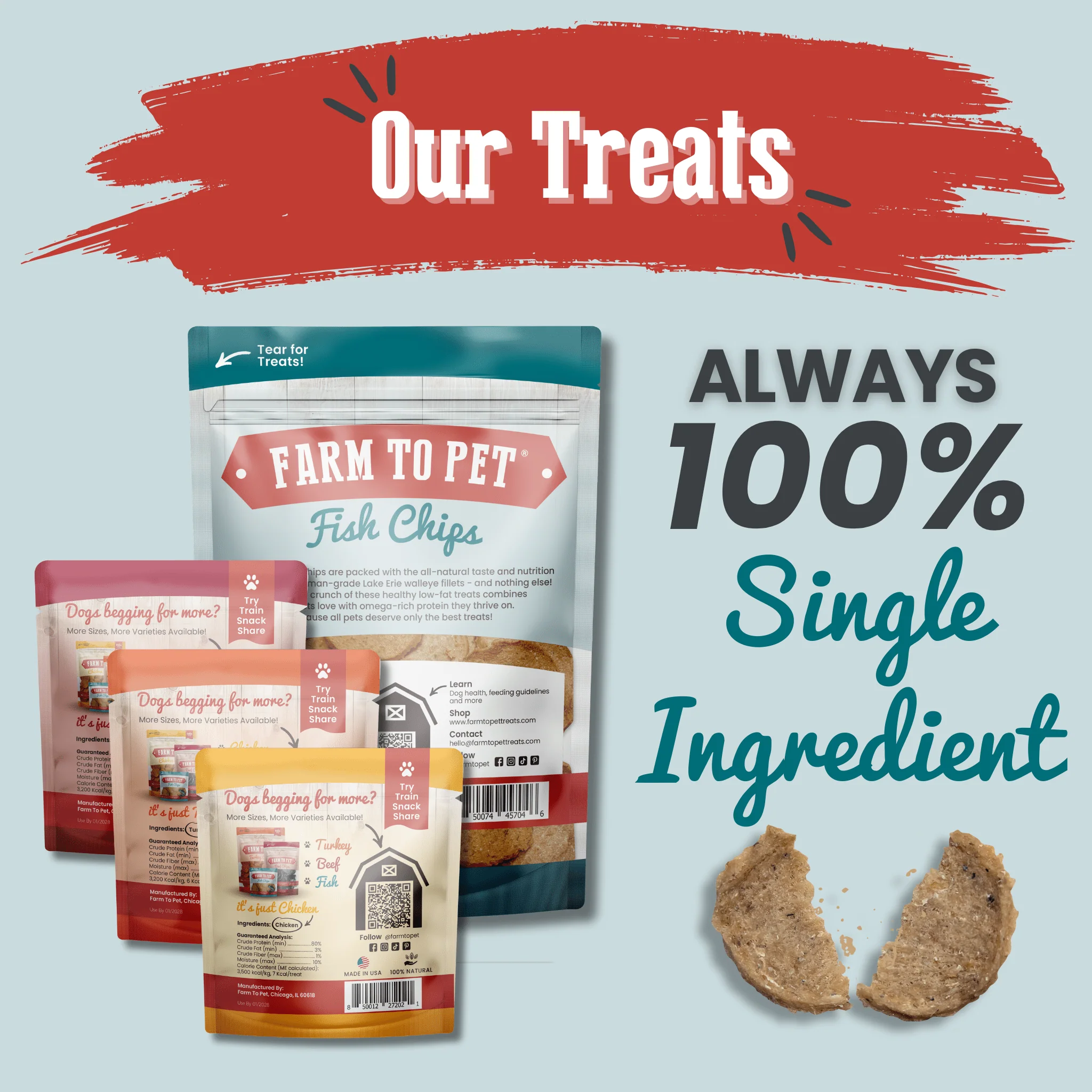 Farm To Pet Puppy Packs 'n Snacks Dog Treat Starter Pack - Image 8