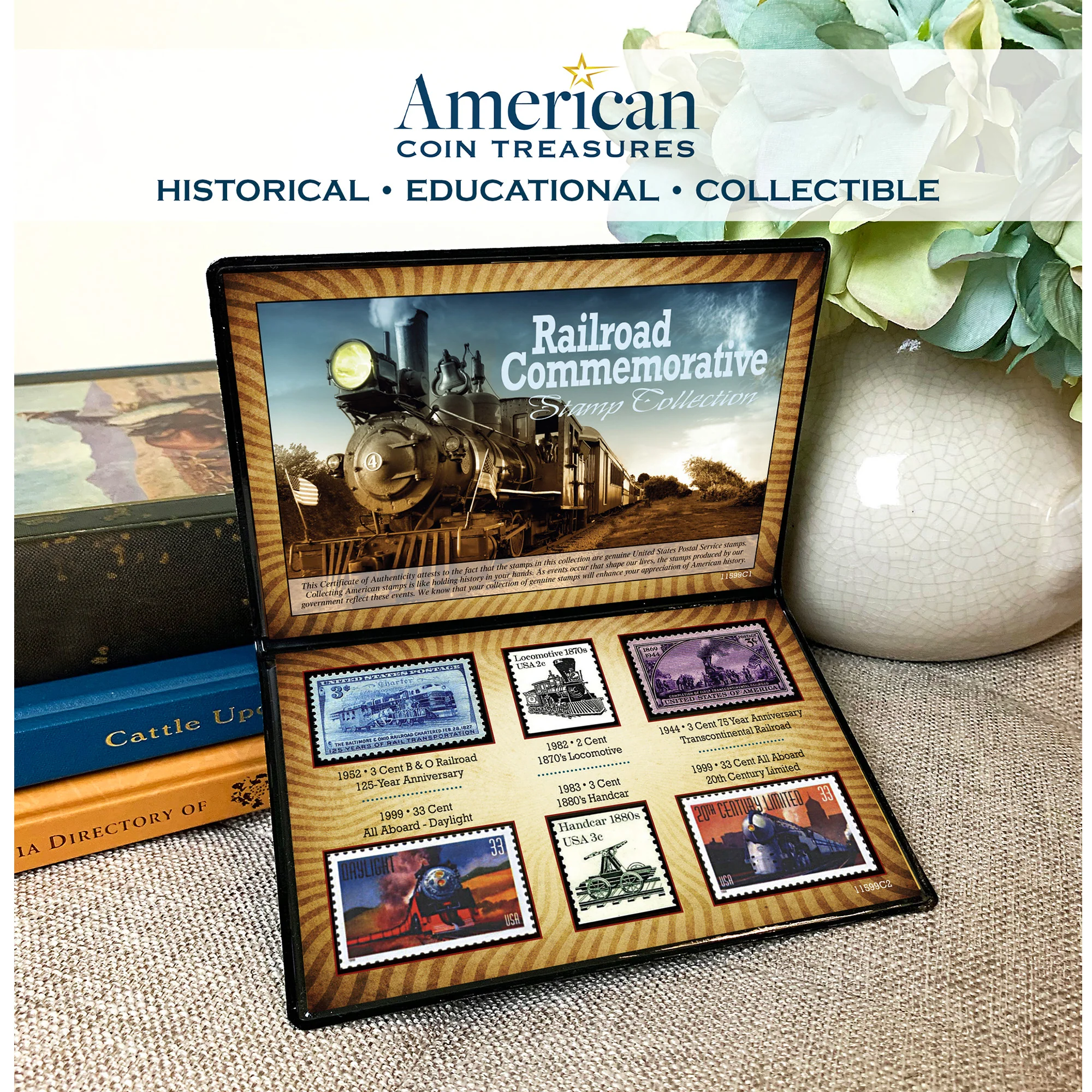 History of the U.S. Railroad Commemorative Stamp 6-Piece Collection - Image 3
