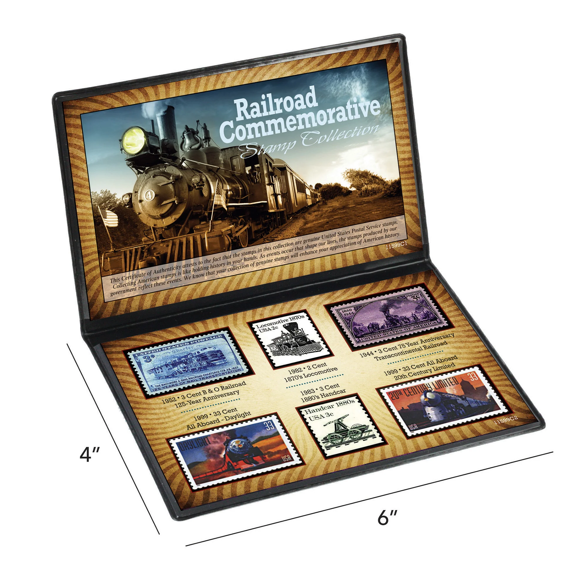 History of the U.S. Railroad Commemorative Stamp 6-Piece Collection - Image 5
