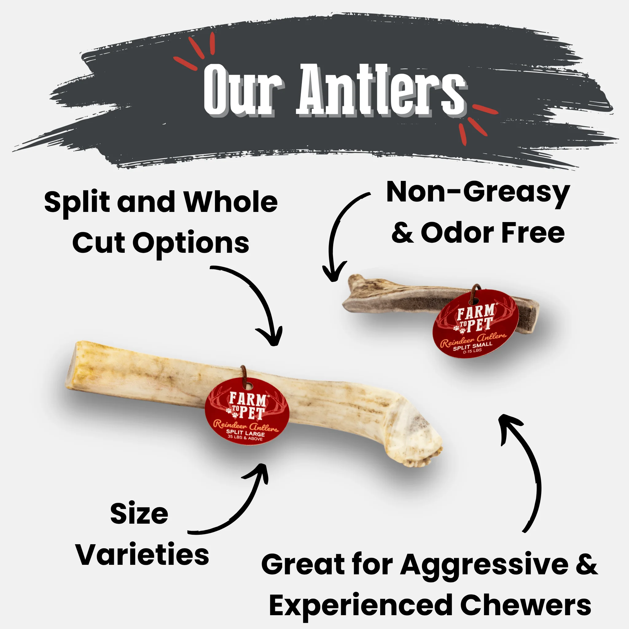 Farm To Pet Choice of Organic Reindeer Antler Dog Chews - Image 8