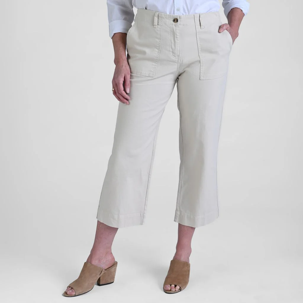 Christopher & Banks Relaxed Fit Wide Leg Crop Pant - Image 2