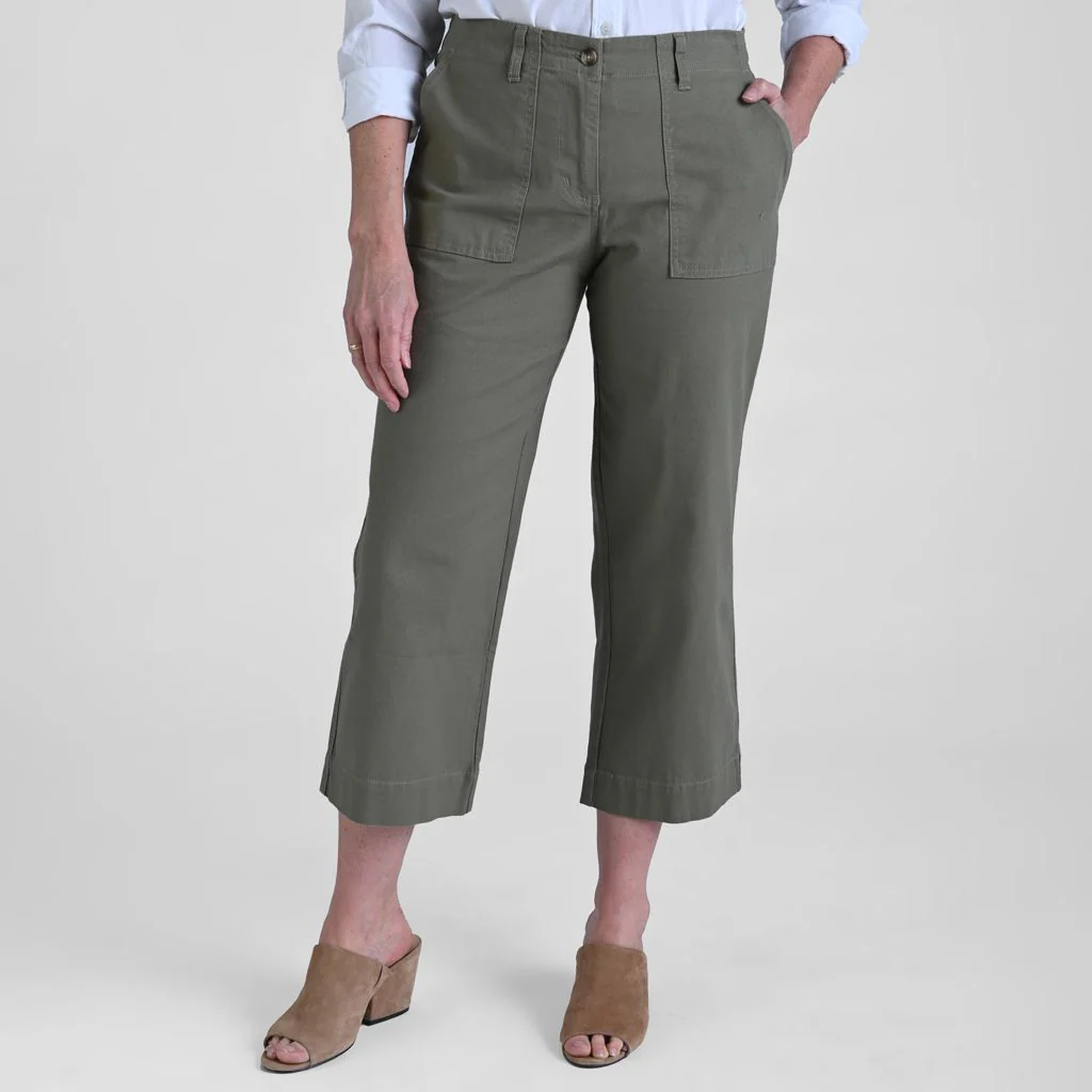Christopher & Banks Relaxed Fit Wide Leg Crop Pant - Image 3