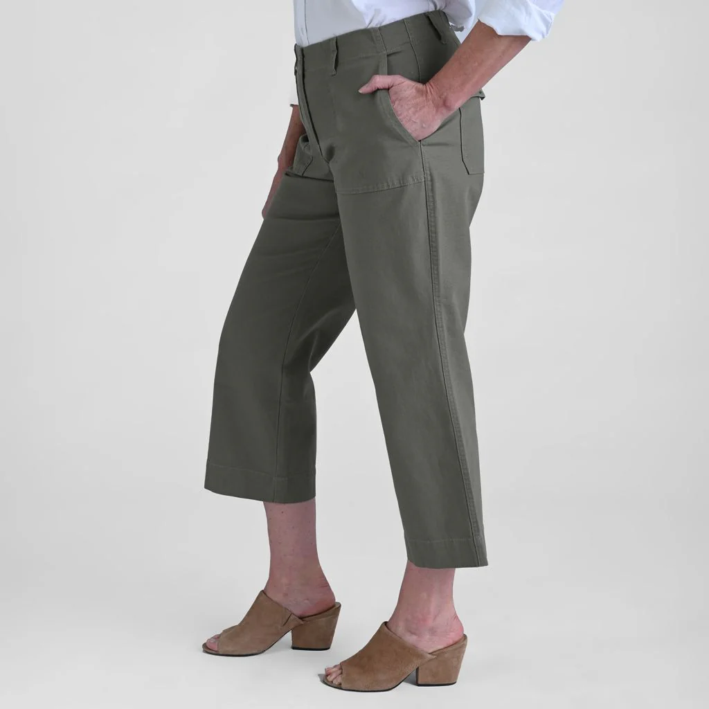 Christopher & Banks Relaxed Fit Wide Leg Crop Pant - Image 5