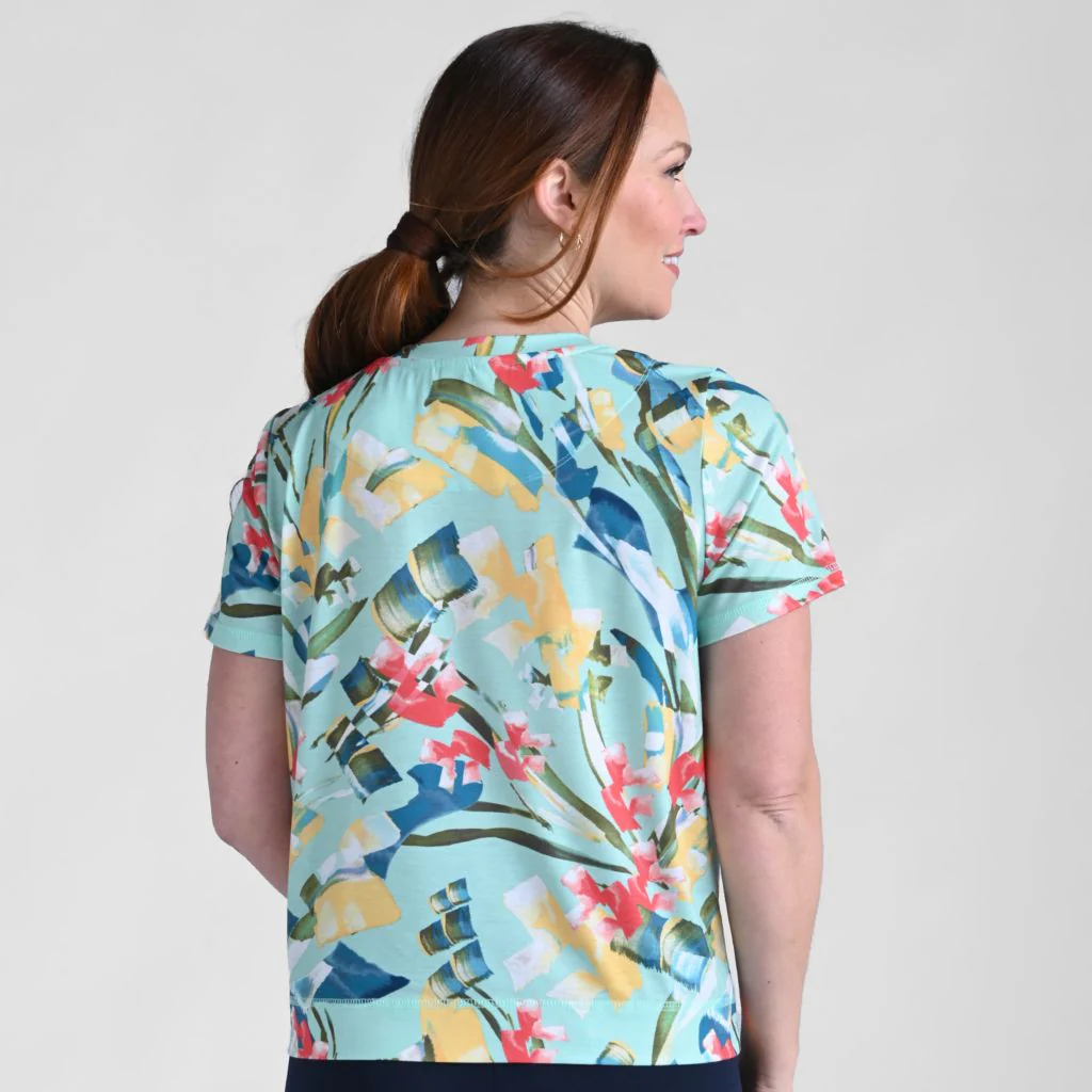Christopher & Banks Relaxed Restyled Abstract Print Short Sleeve Tee - Image 3