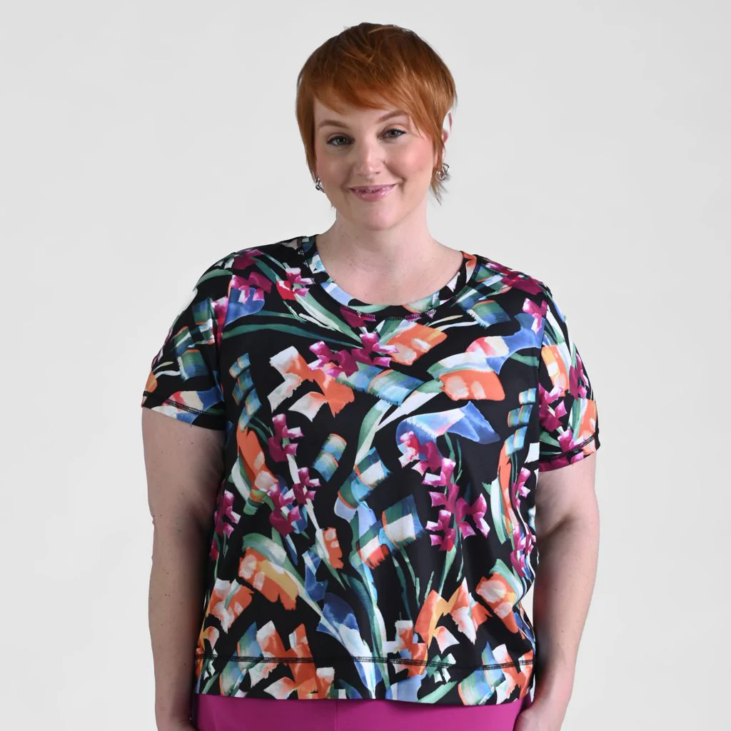 Christopher & Banks Relaxed Restyled Abstract Print Short Sleeve Tee - Image 5