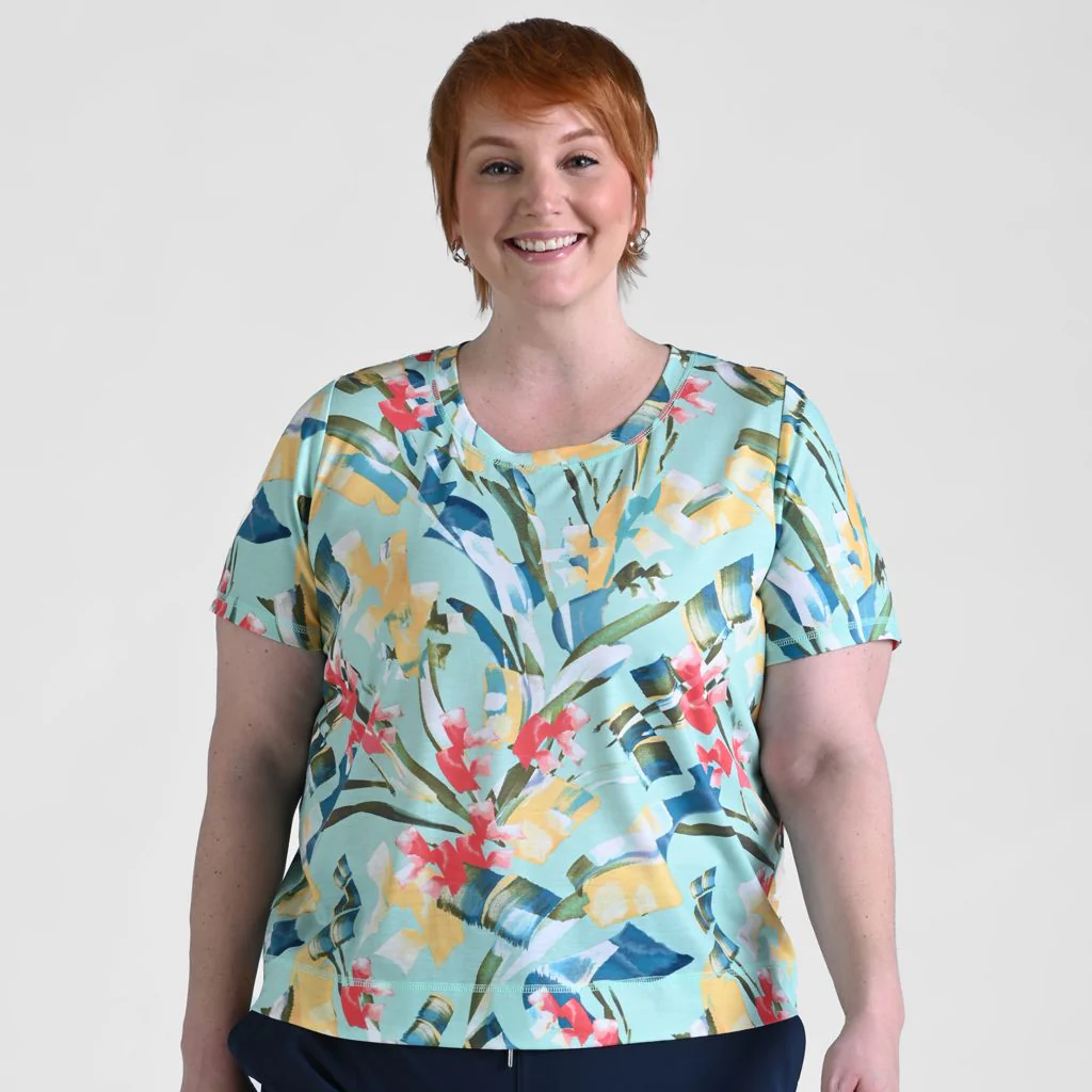 Christopher & Banks Relaxed Restyled Abstract Print Short Sleeve Tee - Image 6