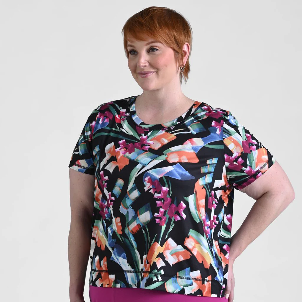Christopher & Banks Relaxed Restyled Abstract Print Short Sleeve Tee - Image 8