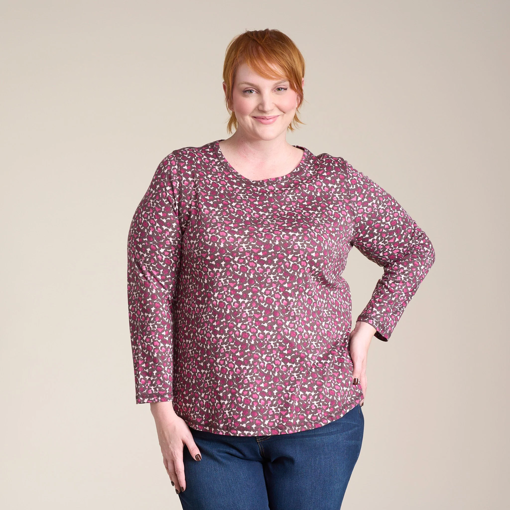 Christopher & Banks Relaxed Restyled Animal Print Long Sleeve Tee - Image 11