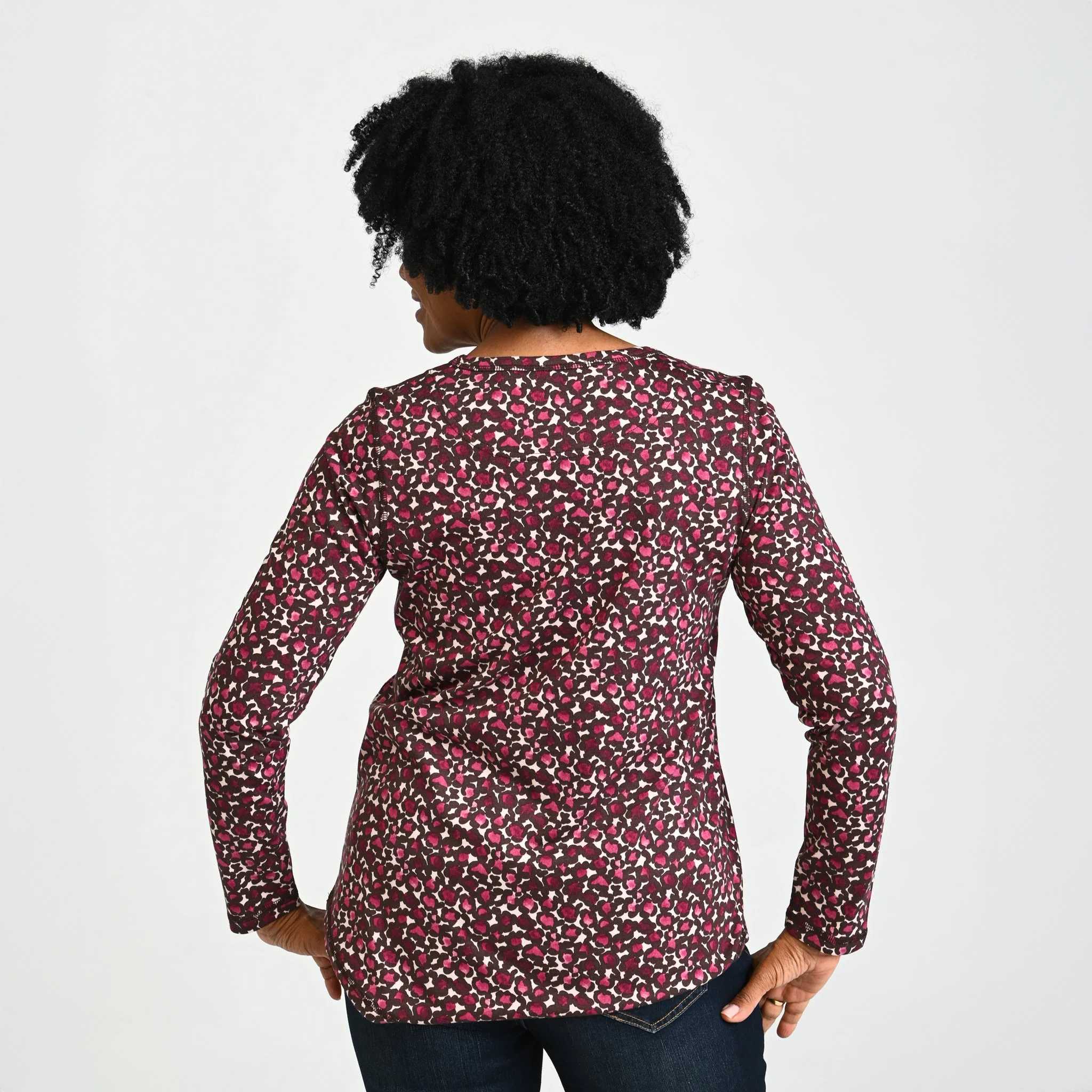 Christopher & Banks Relaxed Restyled Animal Print Long Sleeve Tee - Image 2