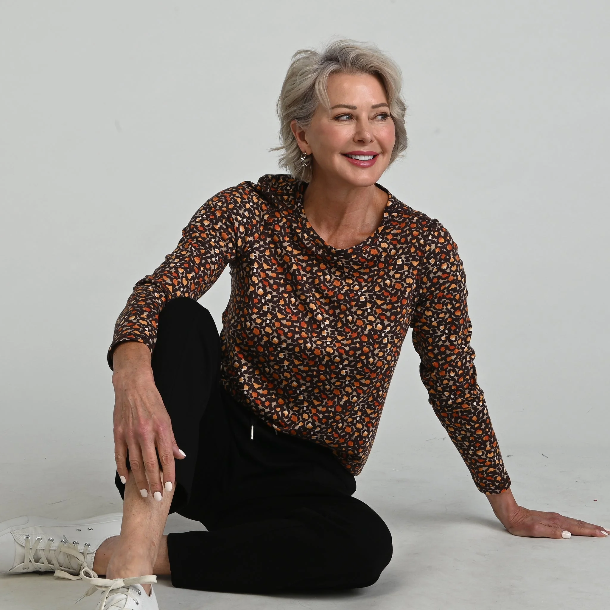 Christopher & Banks Relaxed Restyled Animal Print Long Sleeve Tee - Image 4