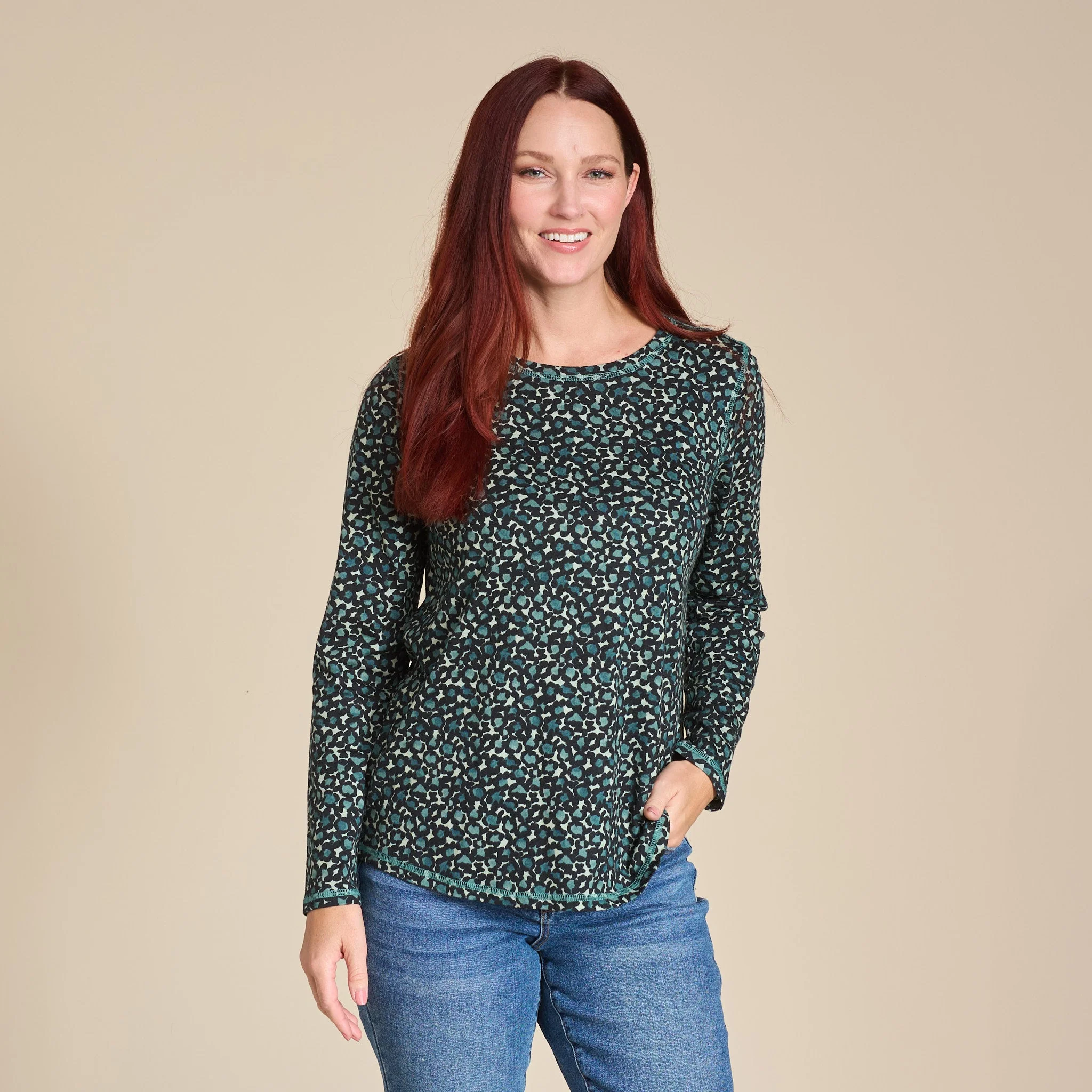 Christopher & Banks Relaxed Restyled Animal Print Long Sleeve Tee - Image 7