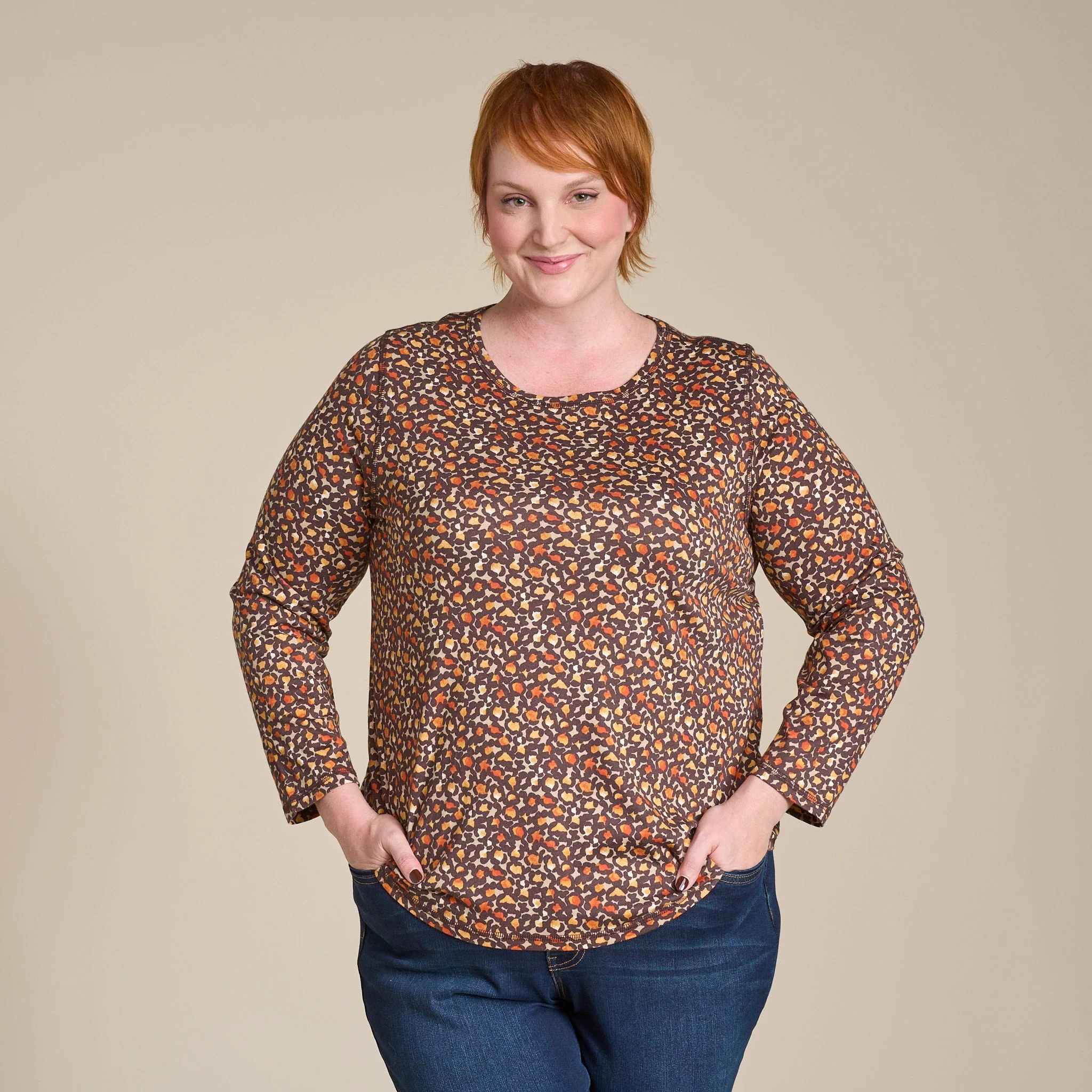 Christopher & Banks Relaxed Restyled Animal Print Long Sleeve Tee - Image 9