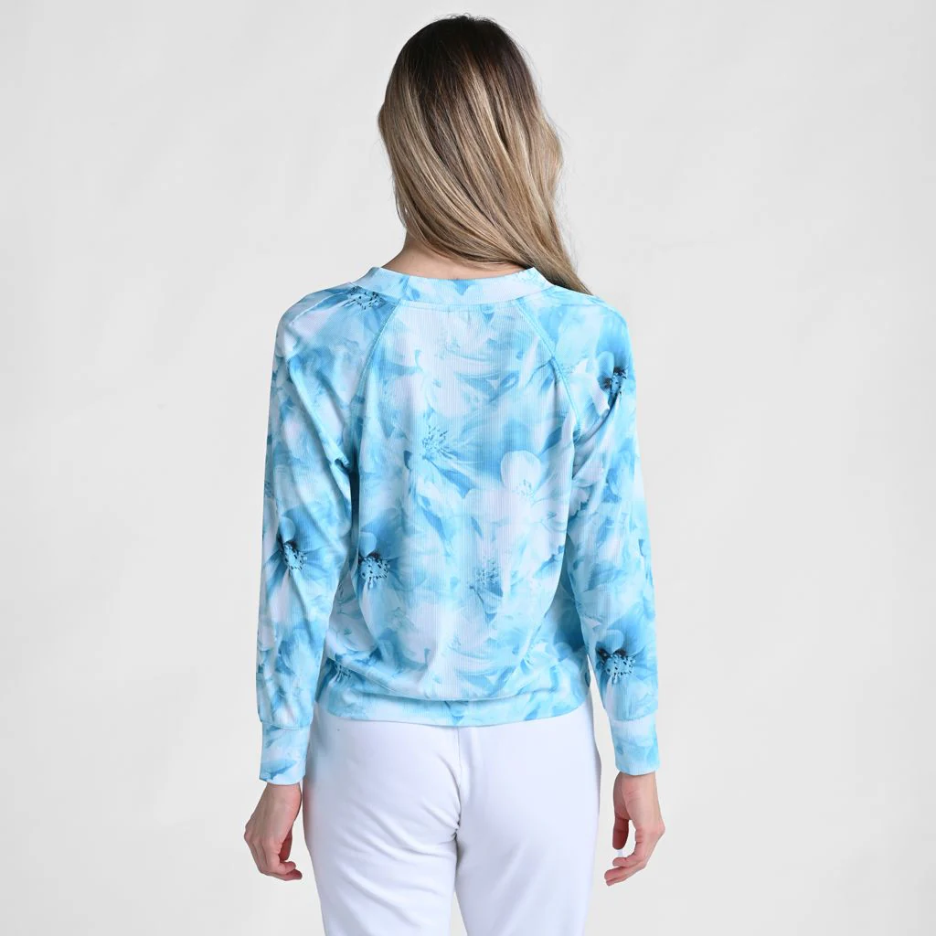 Christopher & Banks Relaxed Restyled Floral Print Raglan Sleeve Tee - Image 3