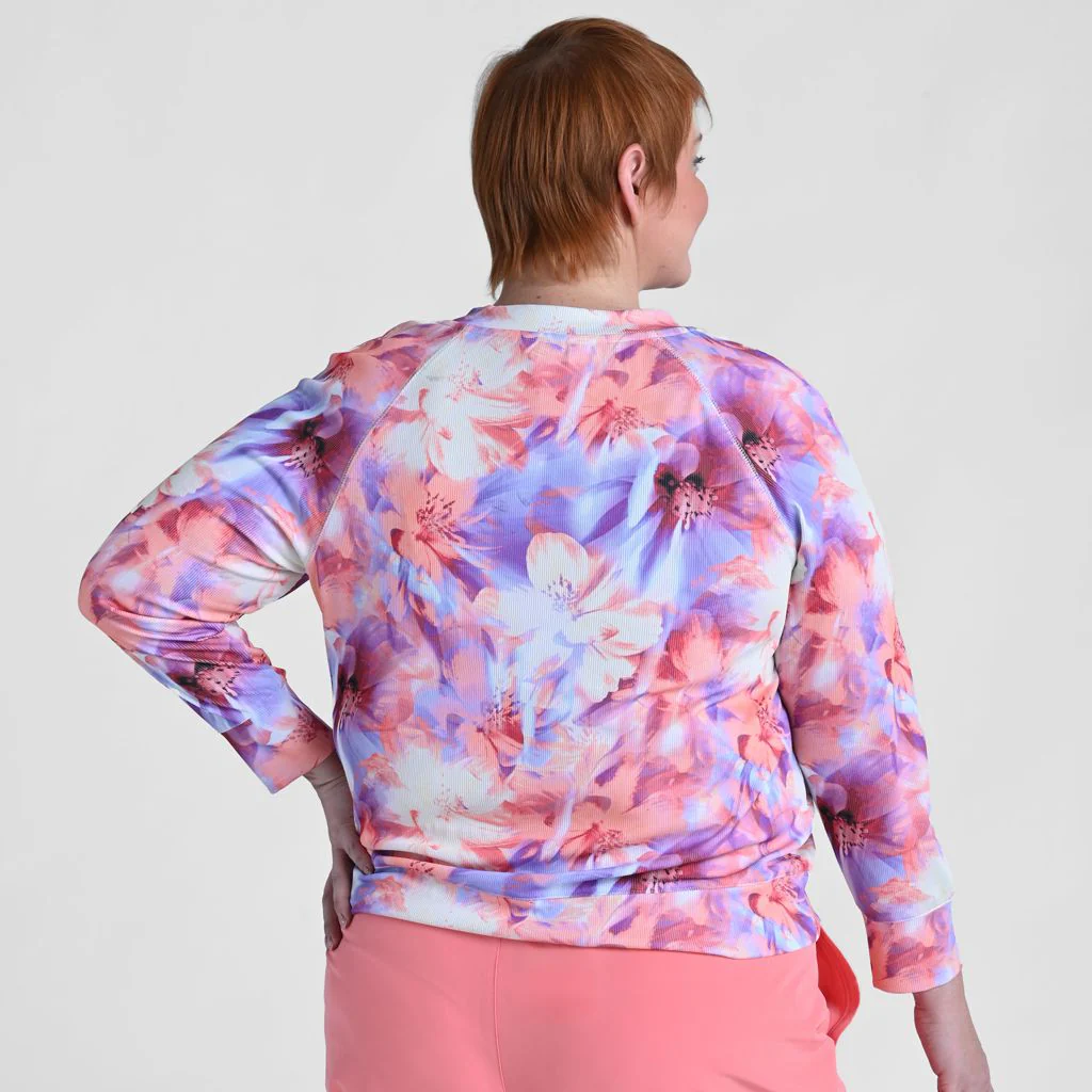 Christopher & Banks Relaxed Restyled Floral Print Raglan Sleeve Tee - Image 7